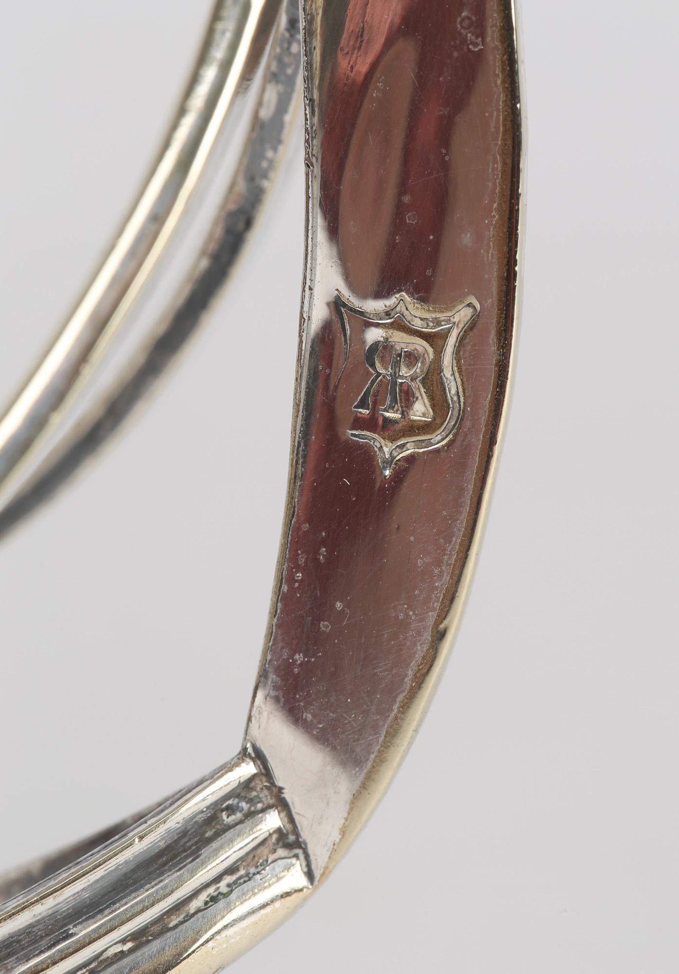 Richard Richardson Antique Sheffield Silver Plated Gondola Toast Rack 1