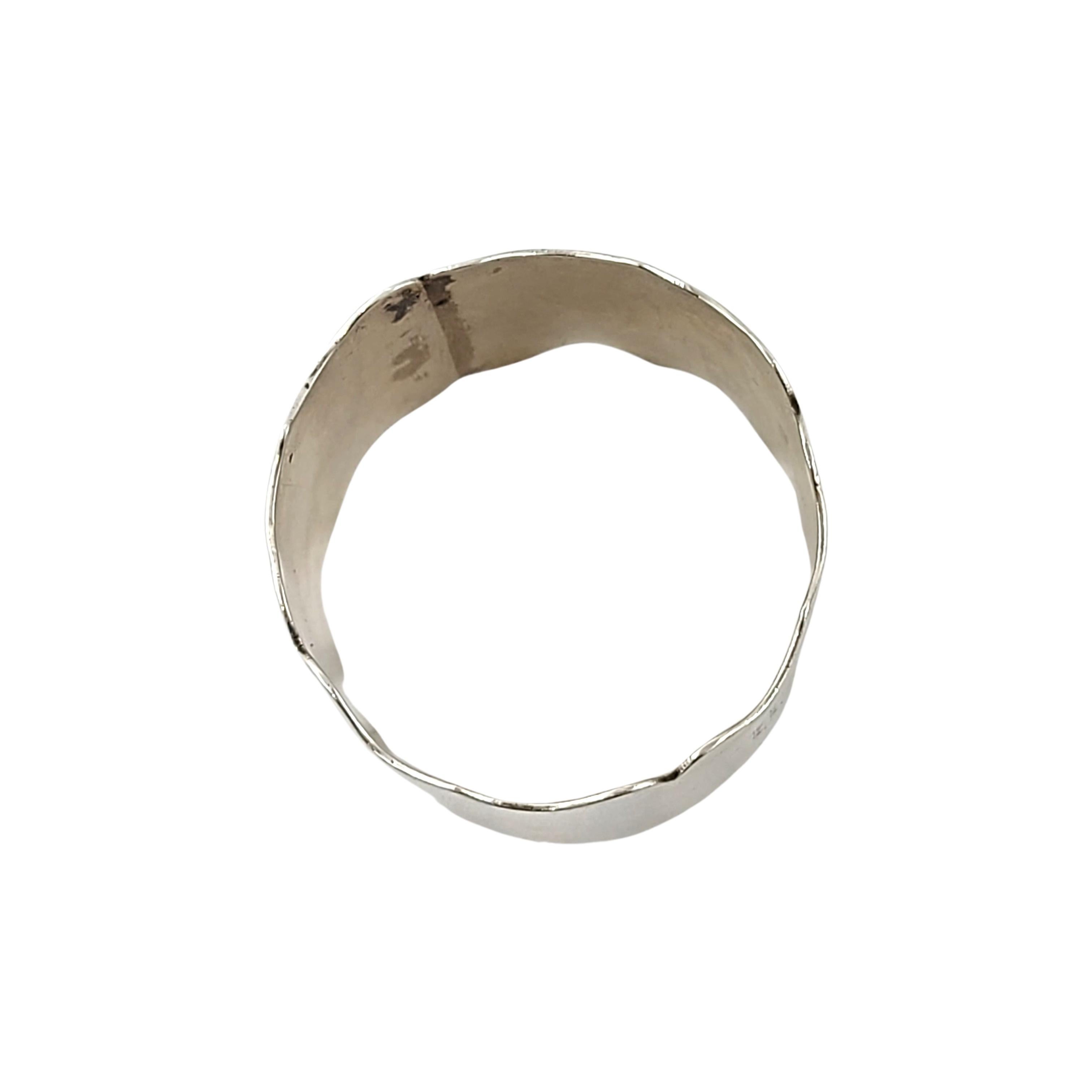 Richard Richardson Sheffield Sterling Silver Napkin Ring with Monogram For Sale 2