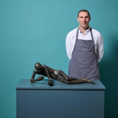 Richard Robbins (1927-2009) Reclining Male Nude Study