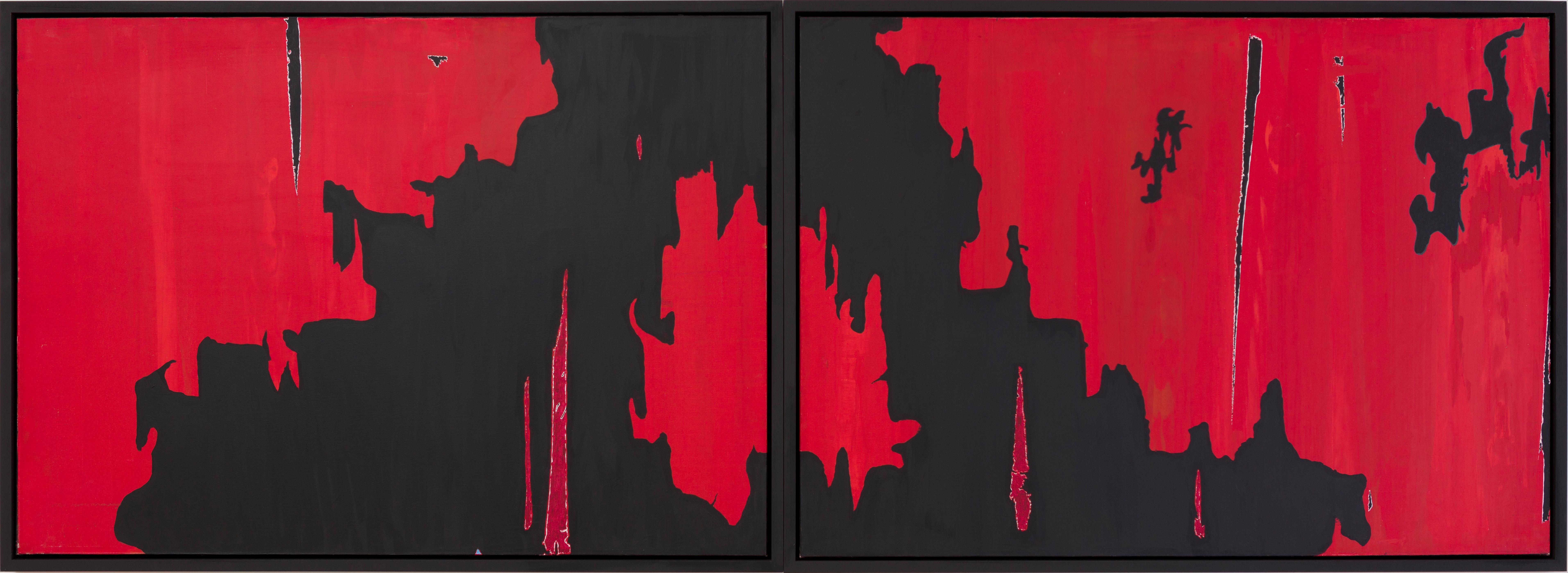 Richard Roberts Abstract Painting - Inspire (diptych) - Large contemporary abstract art by emerging artist