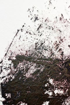 Organic and neutral diptych large acrylic artwork