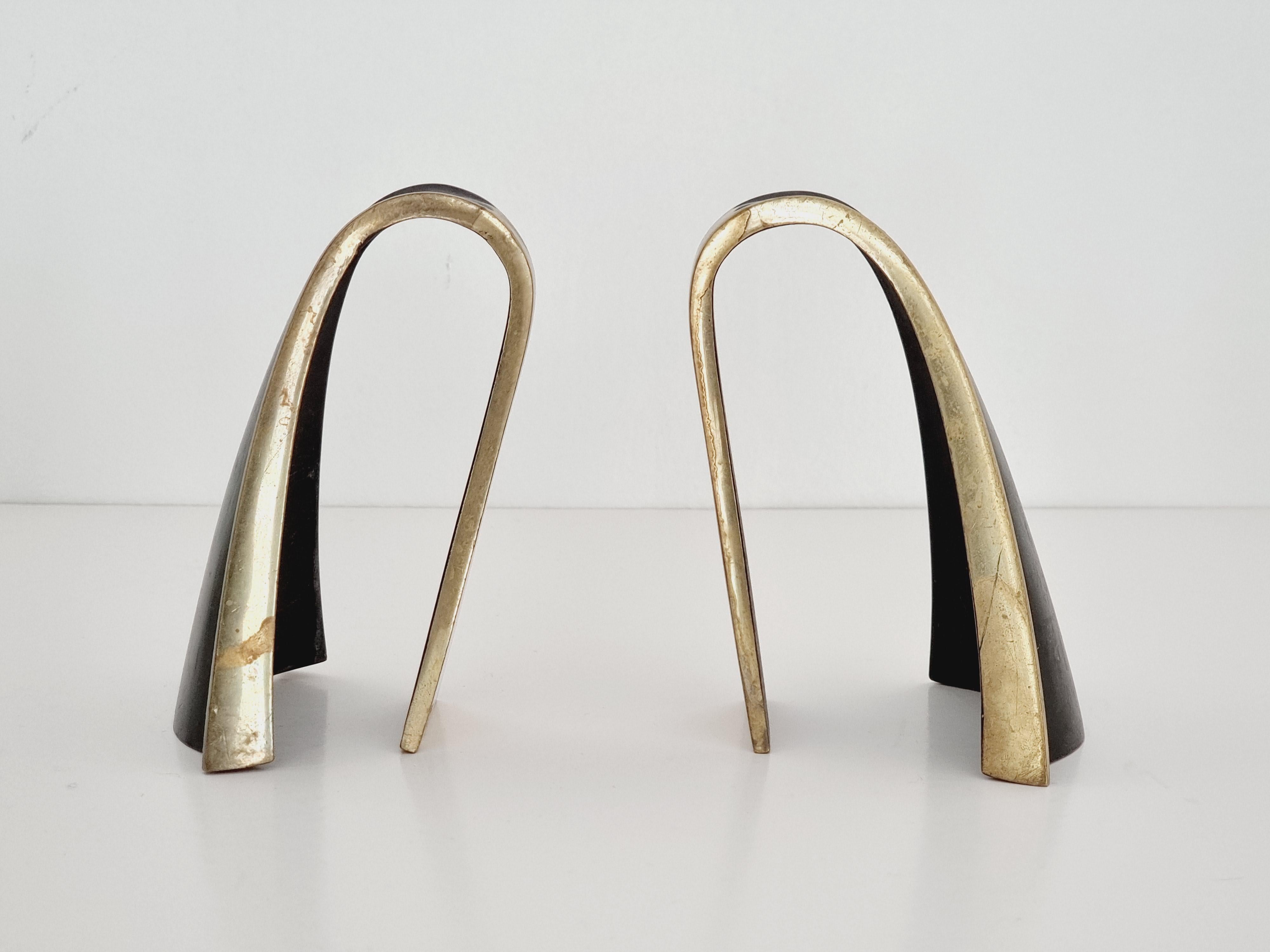 Mid-Century Modern Richard Rohac, a Pair of Bookends, Austria, Mid-1900s For Sale