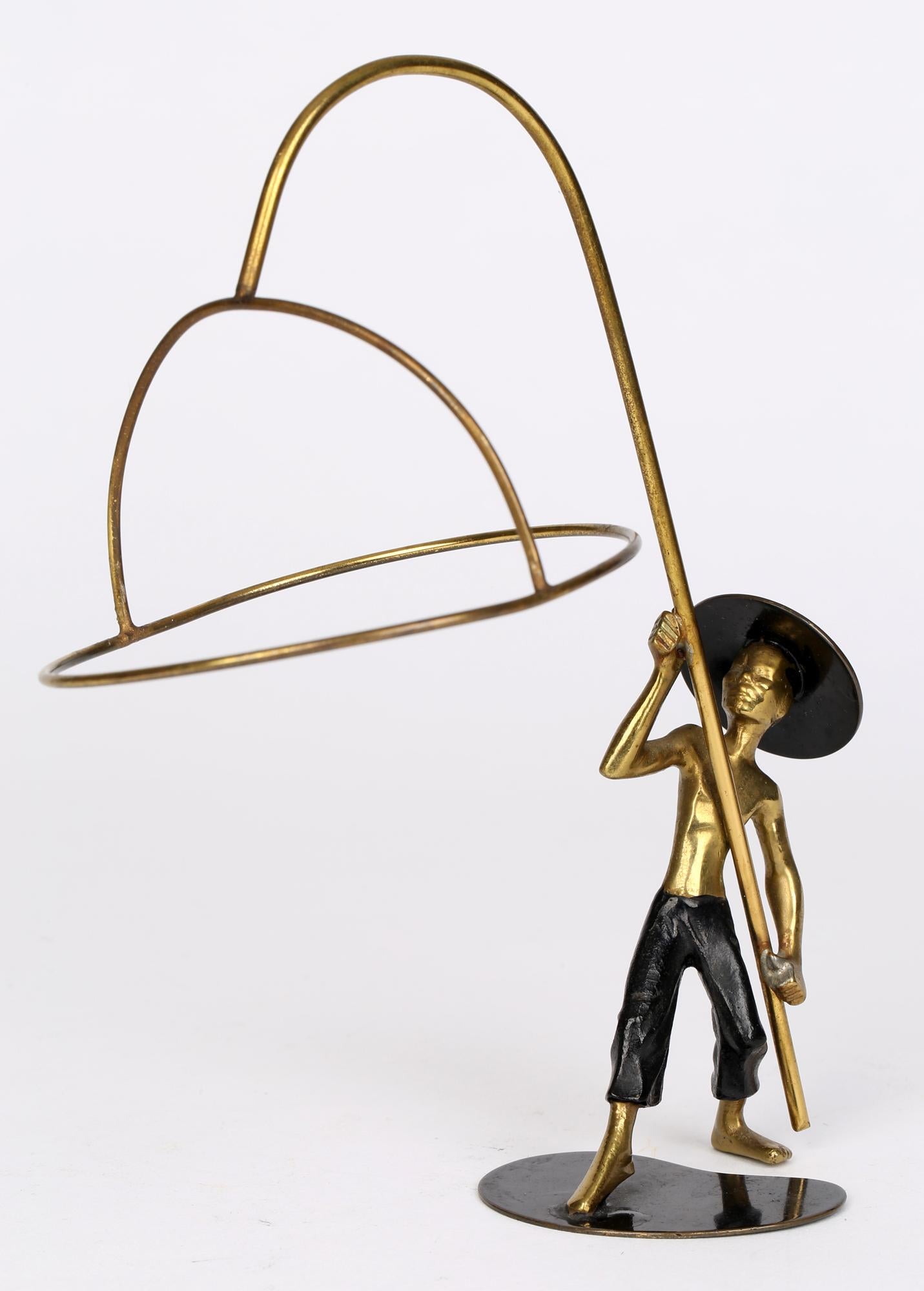 Richard Rohac Attributed Austrian Vienna Bronze Asian Bird Catcher Figure 6