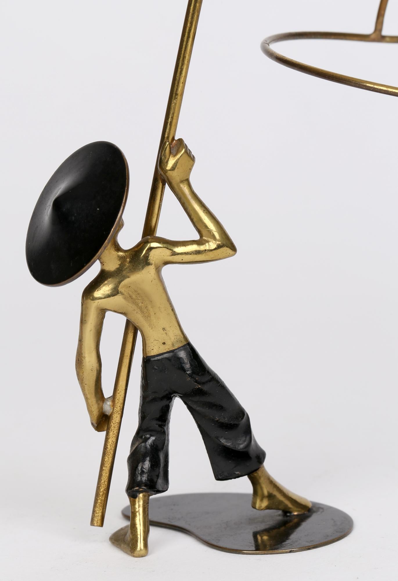 Richard Rohac Attributed Austrian Vienna Bronze Asian Bird Catcher Figure 1