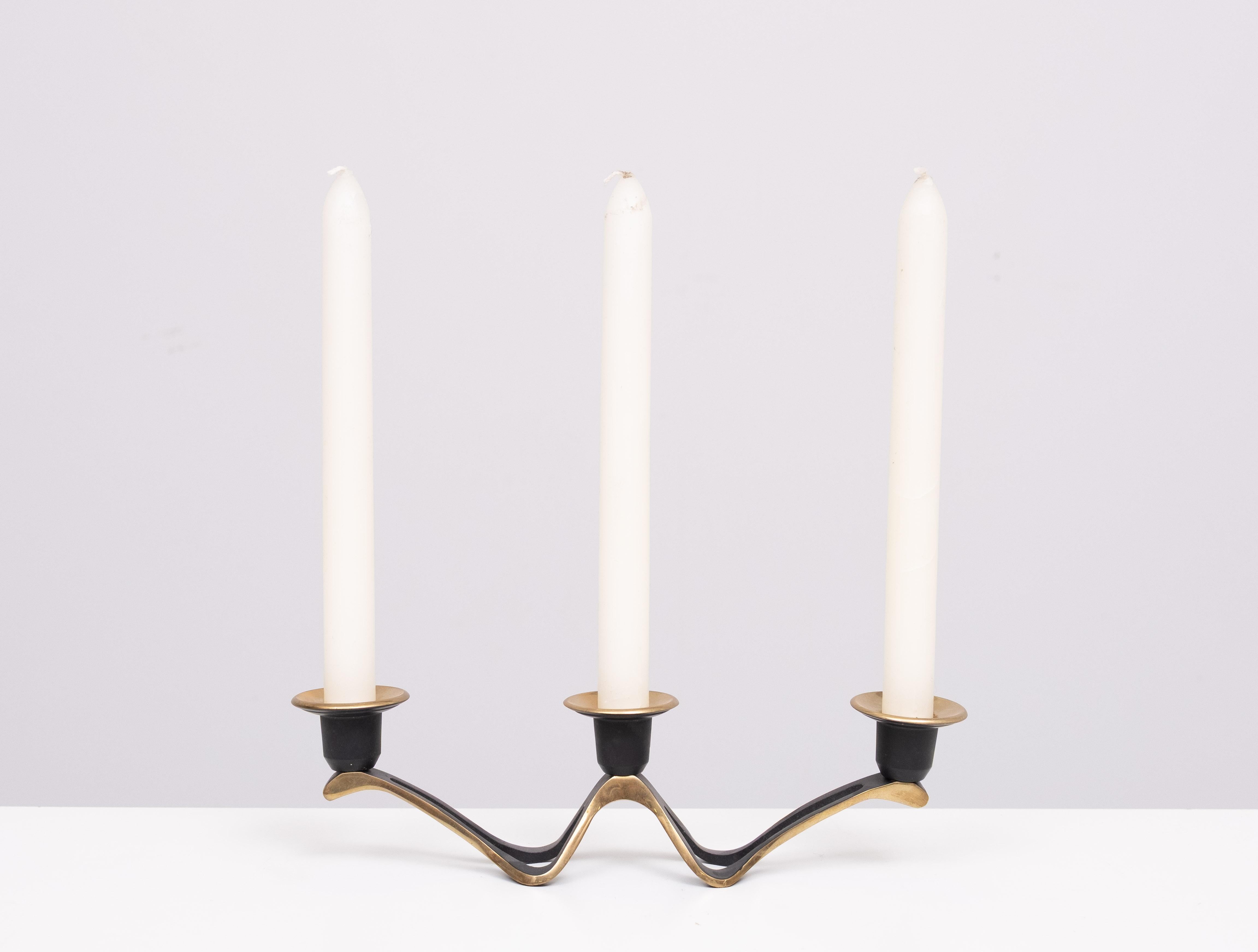 Mid-20th Century Richard Rohac  candle holder by Walter Bosse  1960s Austria For Sale