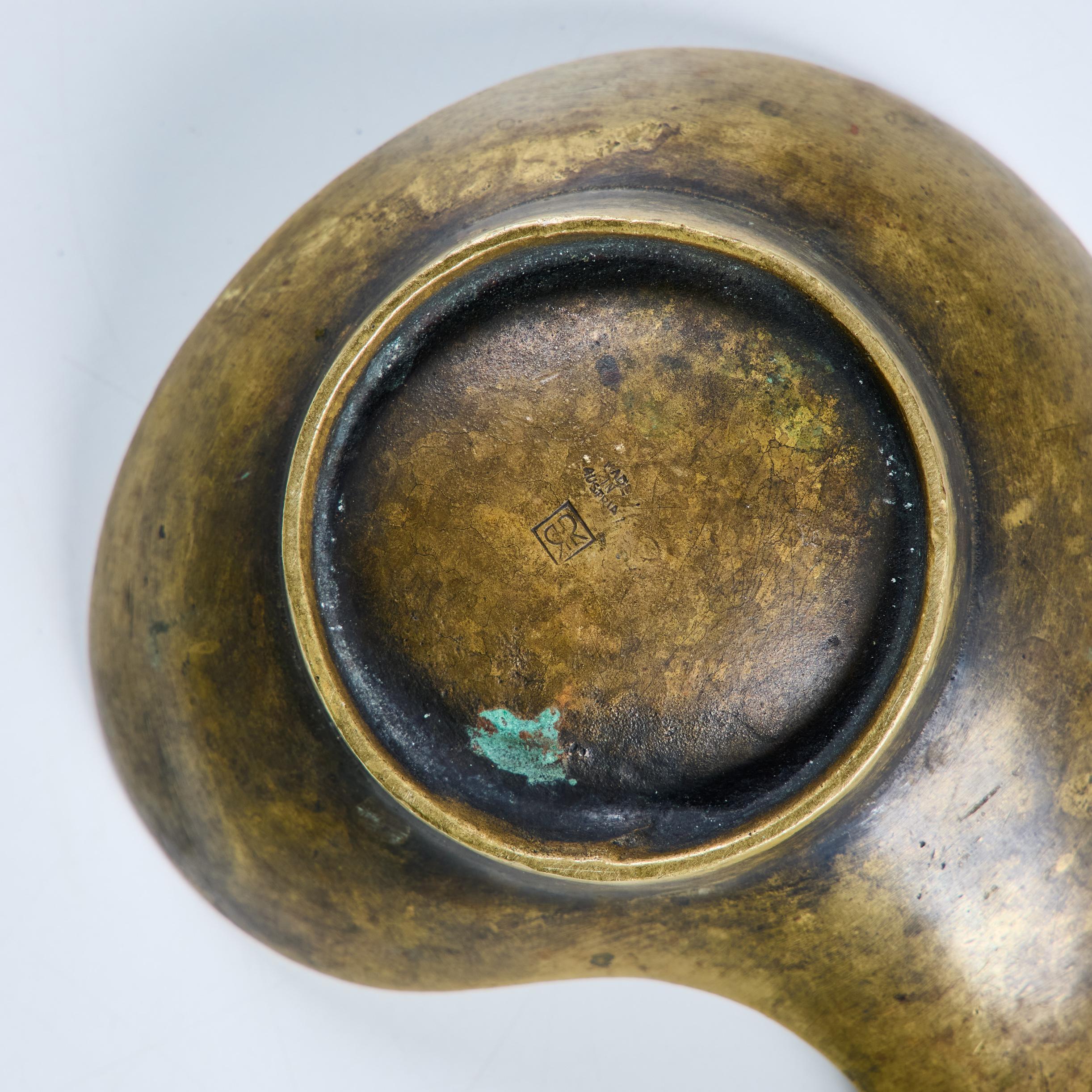 Richard Rohac Cast Bronze Teardrop Bowl (bol en forme de goutte d'eau) en vente 6