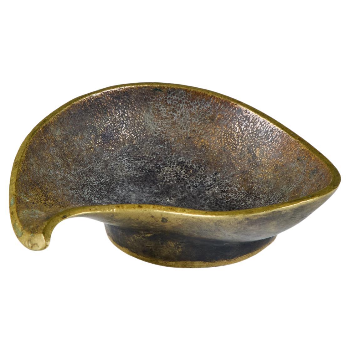 Richard Rohac Cast Bronze Teardrop Bowl (bol en forme de goutte d'eau) en vente