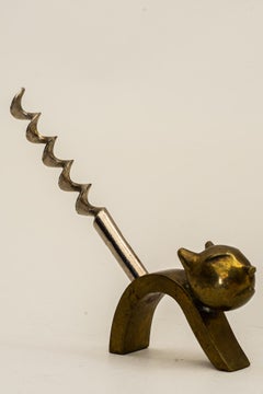 Richard Rohac Cat Bottle Opener, 'Marked on Bottom'