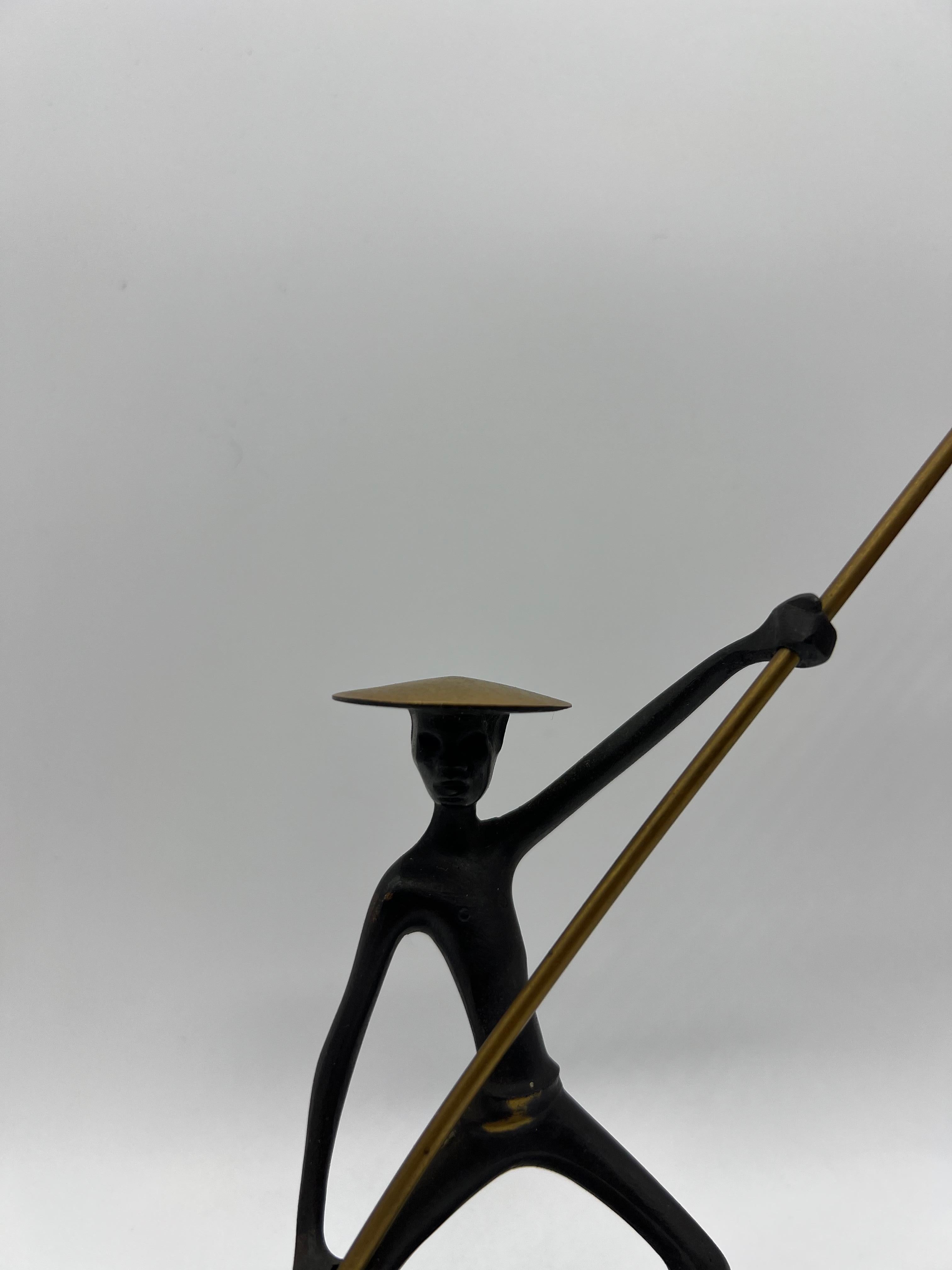Salière et poivrière en sculpture chinoise de Richard Rohac, 1955 Bon état - En vente à Vienna, AT