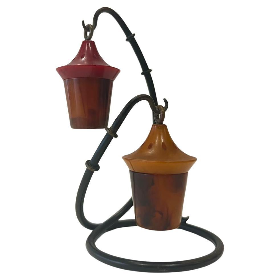 Milieu du XXe siècle Richard Rohac, sculpture chinoise, salières et poivrières, 1955 en vente