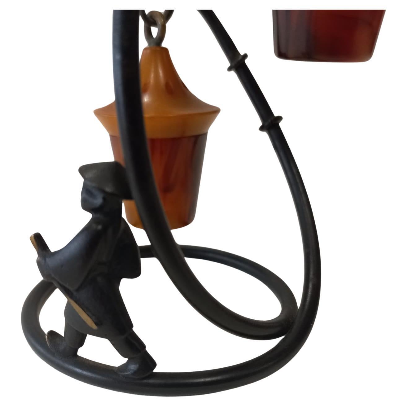 Laiton Richard Rohac, sculpture chinoise, salières et poivrières, 1955 en vente