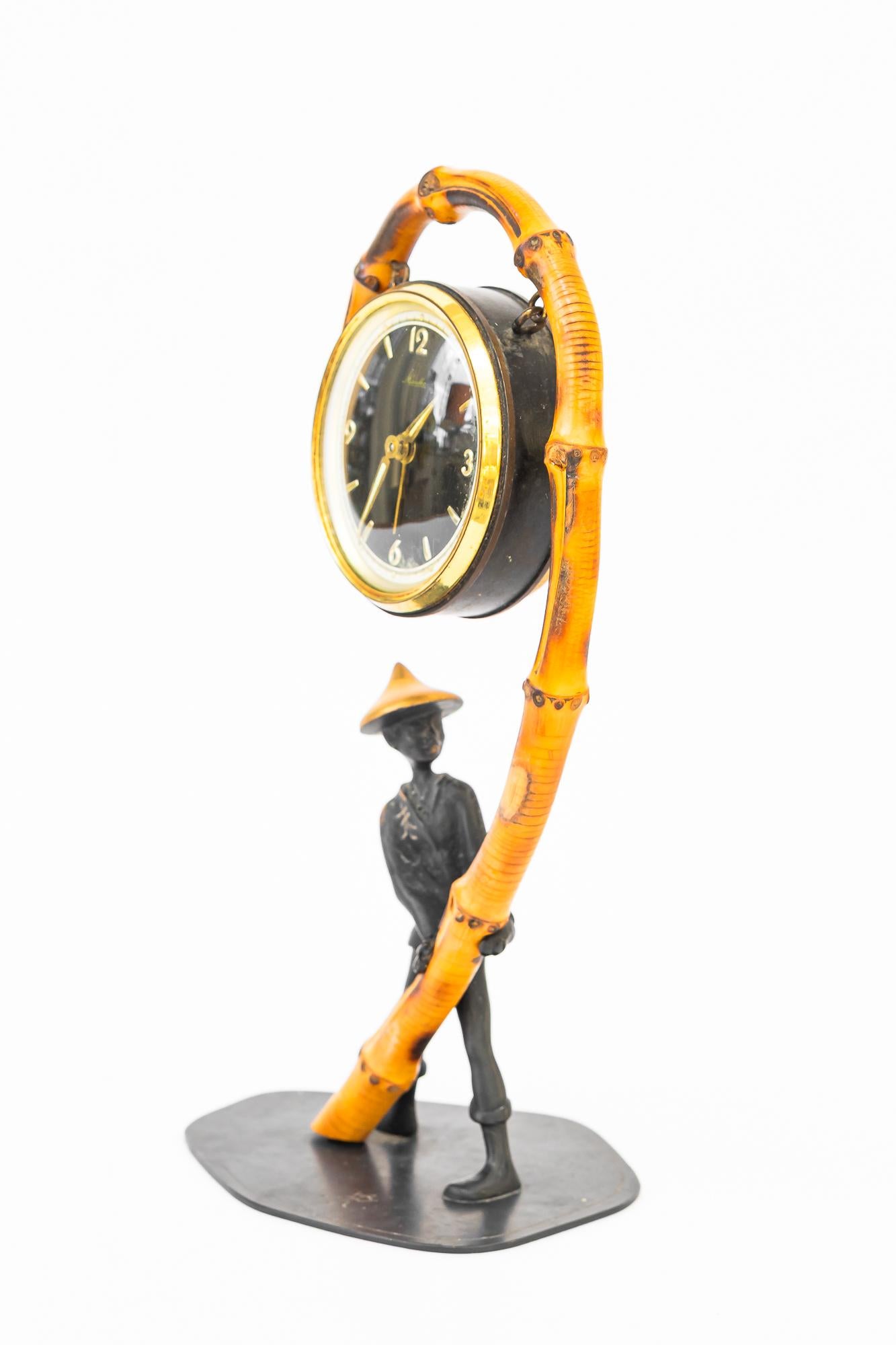 Metallo Orologio di Richard Rohac degli anni '50 circa in vendita