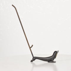 Richard Rohac Dachshund Dog Bronze Sculpture Jewelry Ring Holder, Austria, 1940s