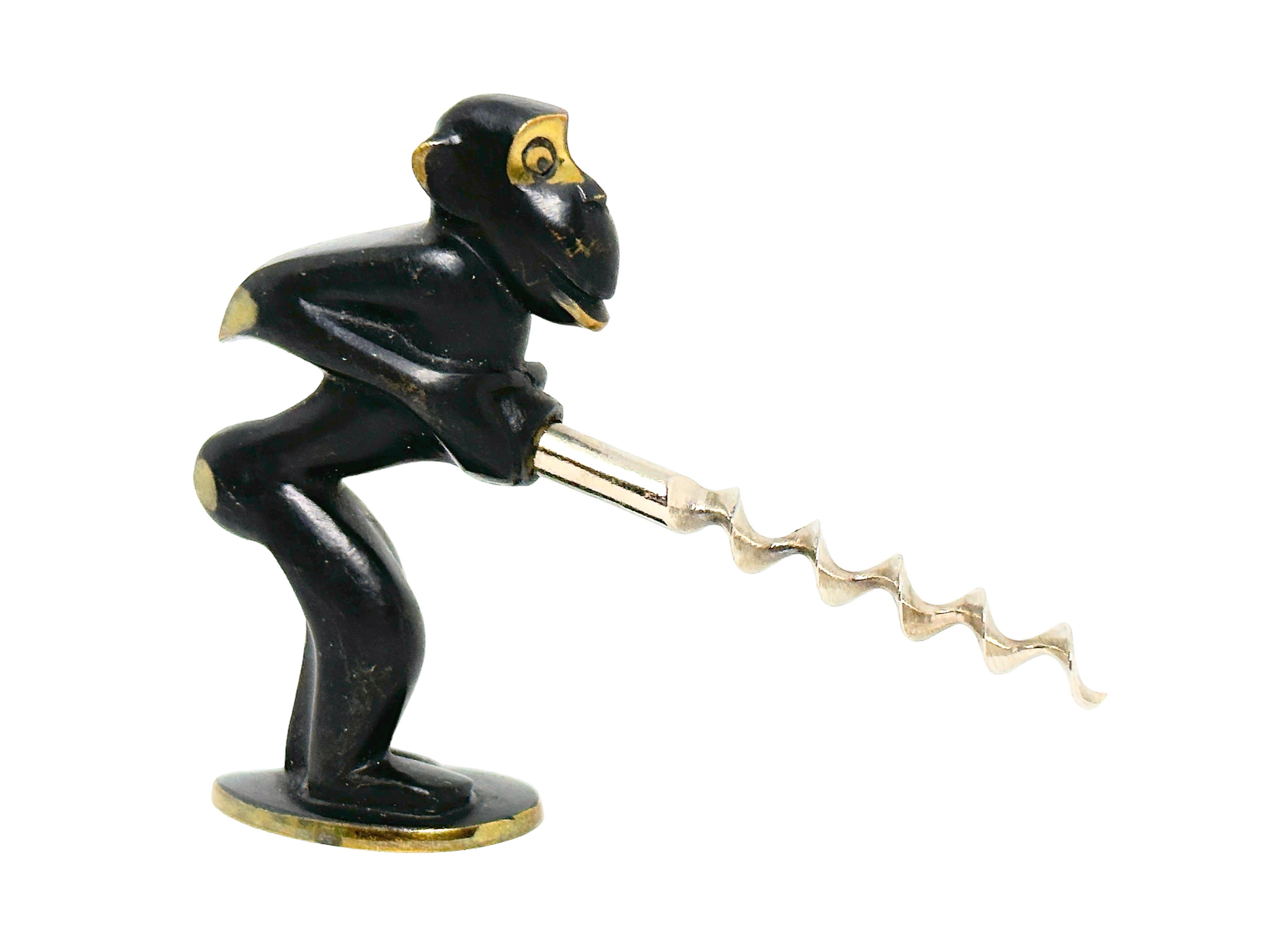 Austrian Richard Rohac Monkey Corkscrew Baller Vienna, Austria, Mid-Century Modern For Sale