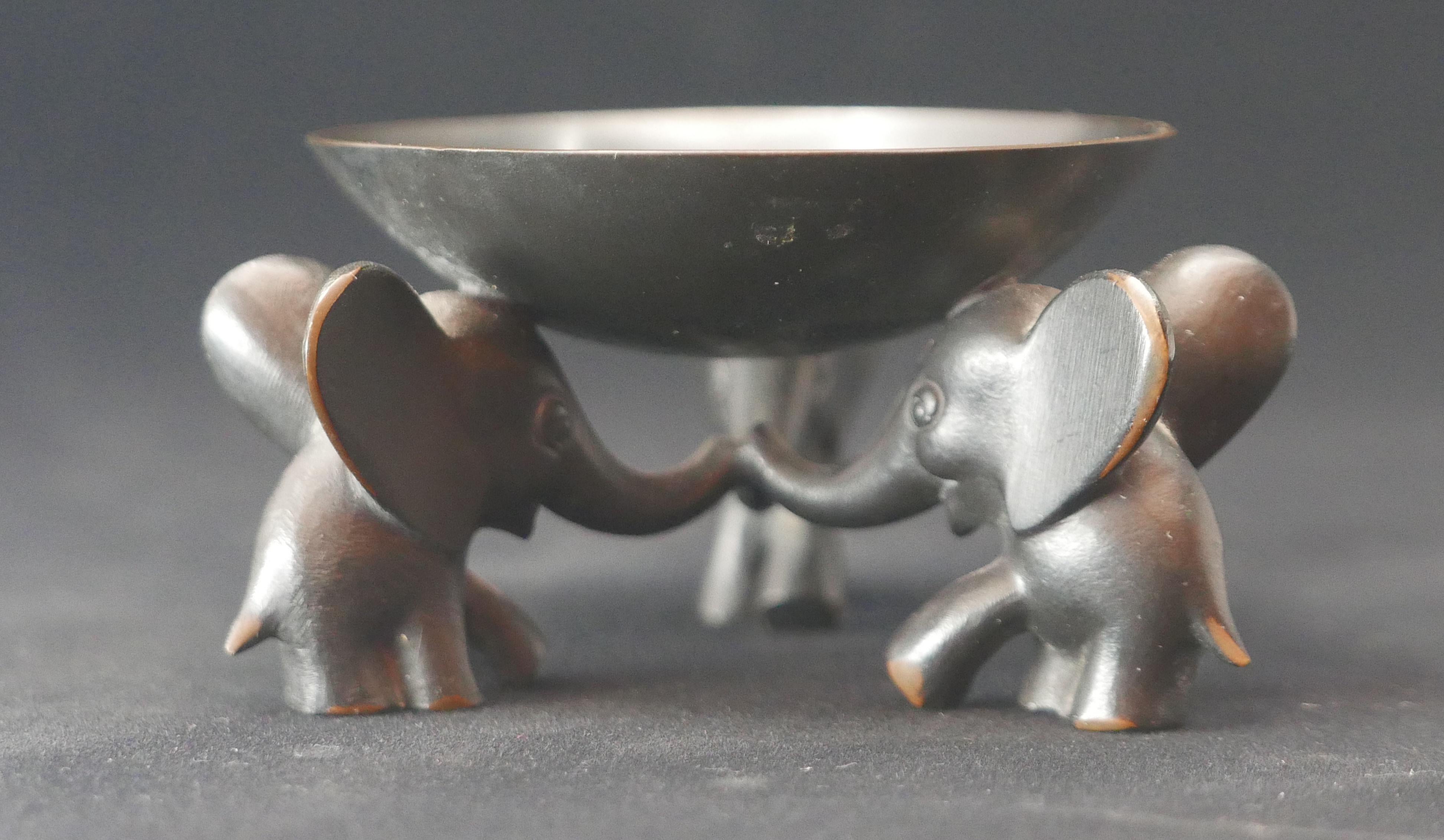 Mid-Century Modern Richard Rohac Small Elephant Pedestal Bowl