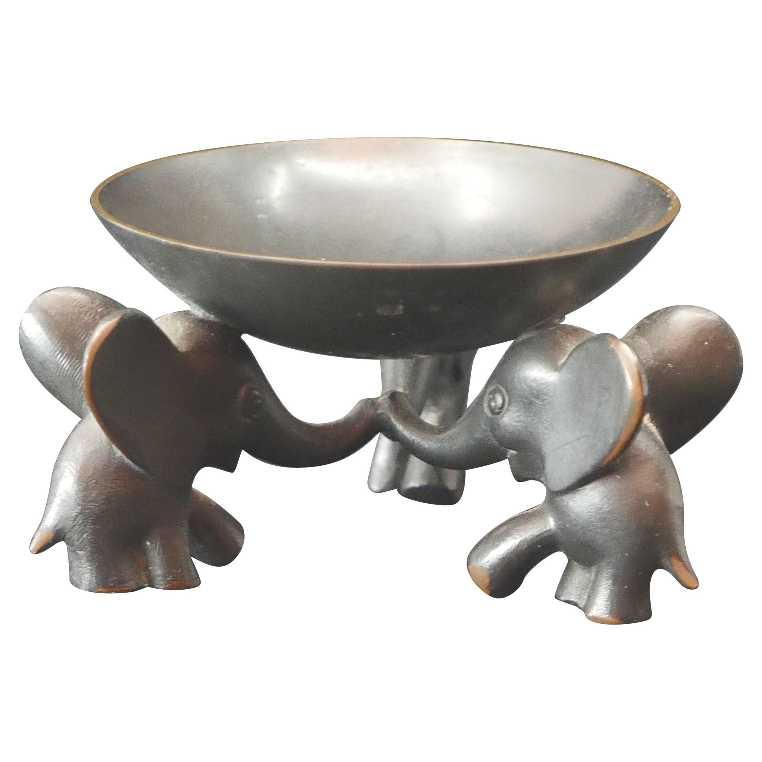 Richard Rohac Small Elephant Pedestal Bowl