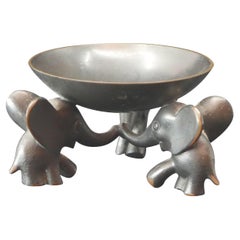 Vintage Richard Rohac Small Elephant Pedestal Bowl