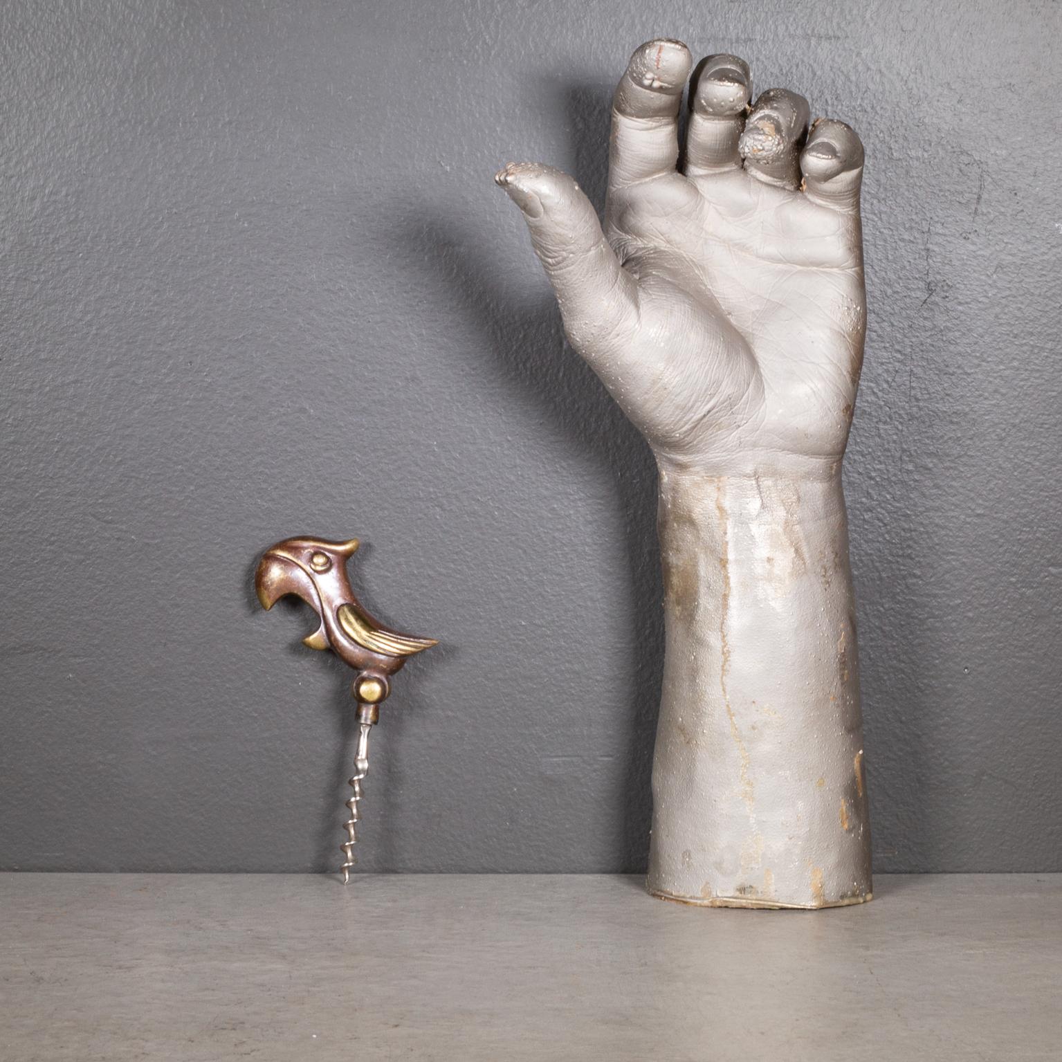 Richard Rohac Solid Bronze Wine Opener Bottle Opener c.1950 In Good Condition For Sale In San Francisco, CA