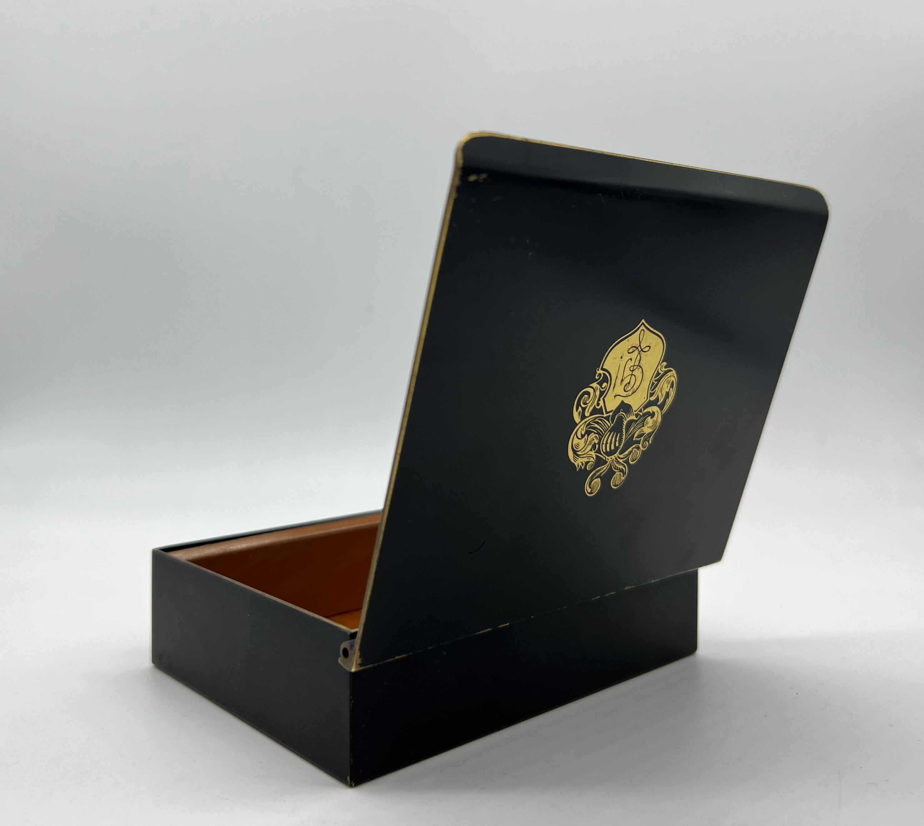 Richard Rohac Viennese Bronze Cigarette Box, Mid-20th Century In Good Condition For Sale In Vienna, AT