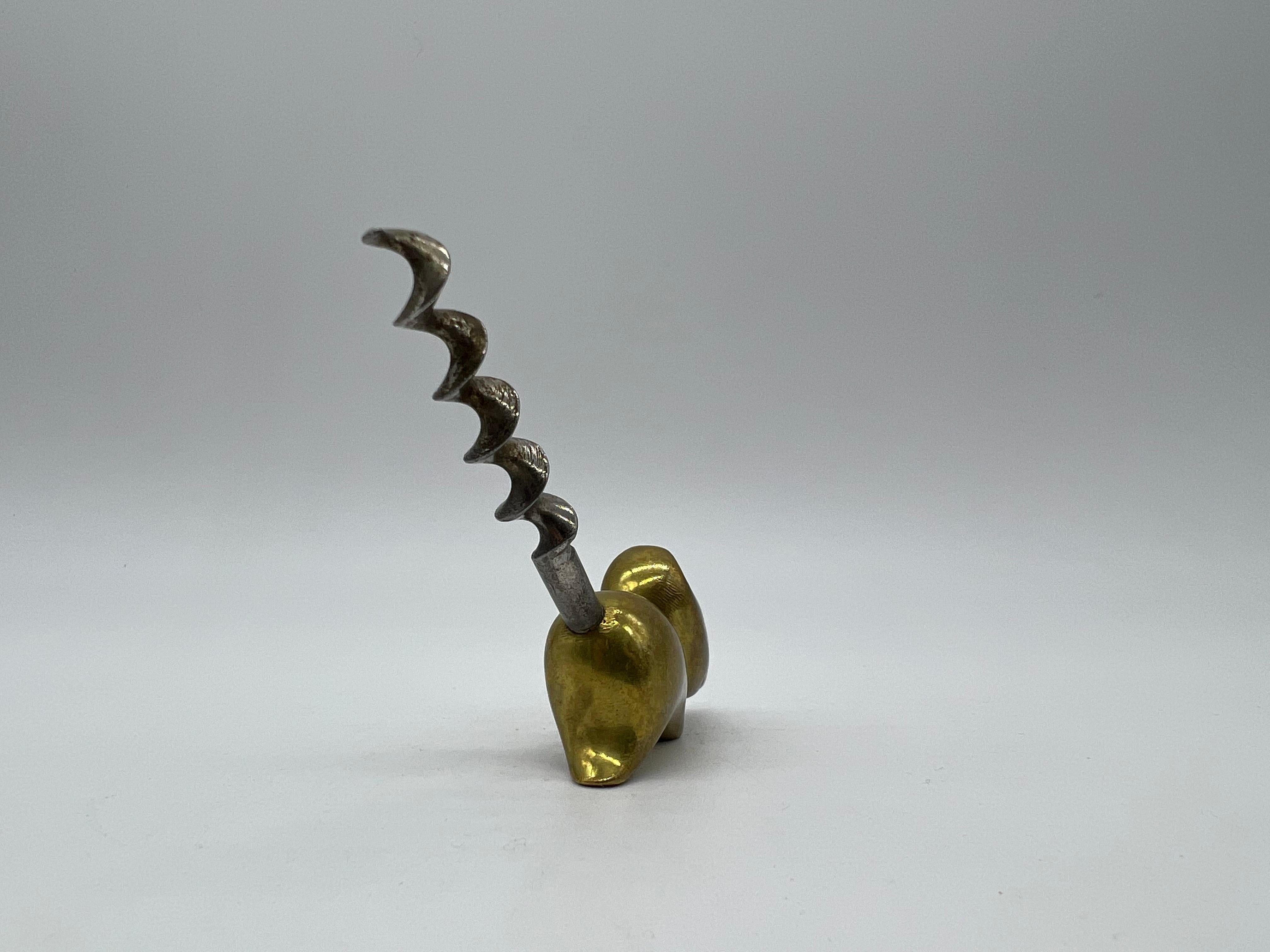 Richard Rohac Viennese Bronze Corkscrew Cat, Mid-20th Century In Good Condition For Sale In Vienna, AT