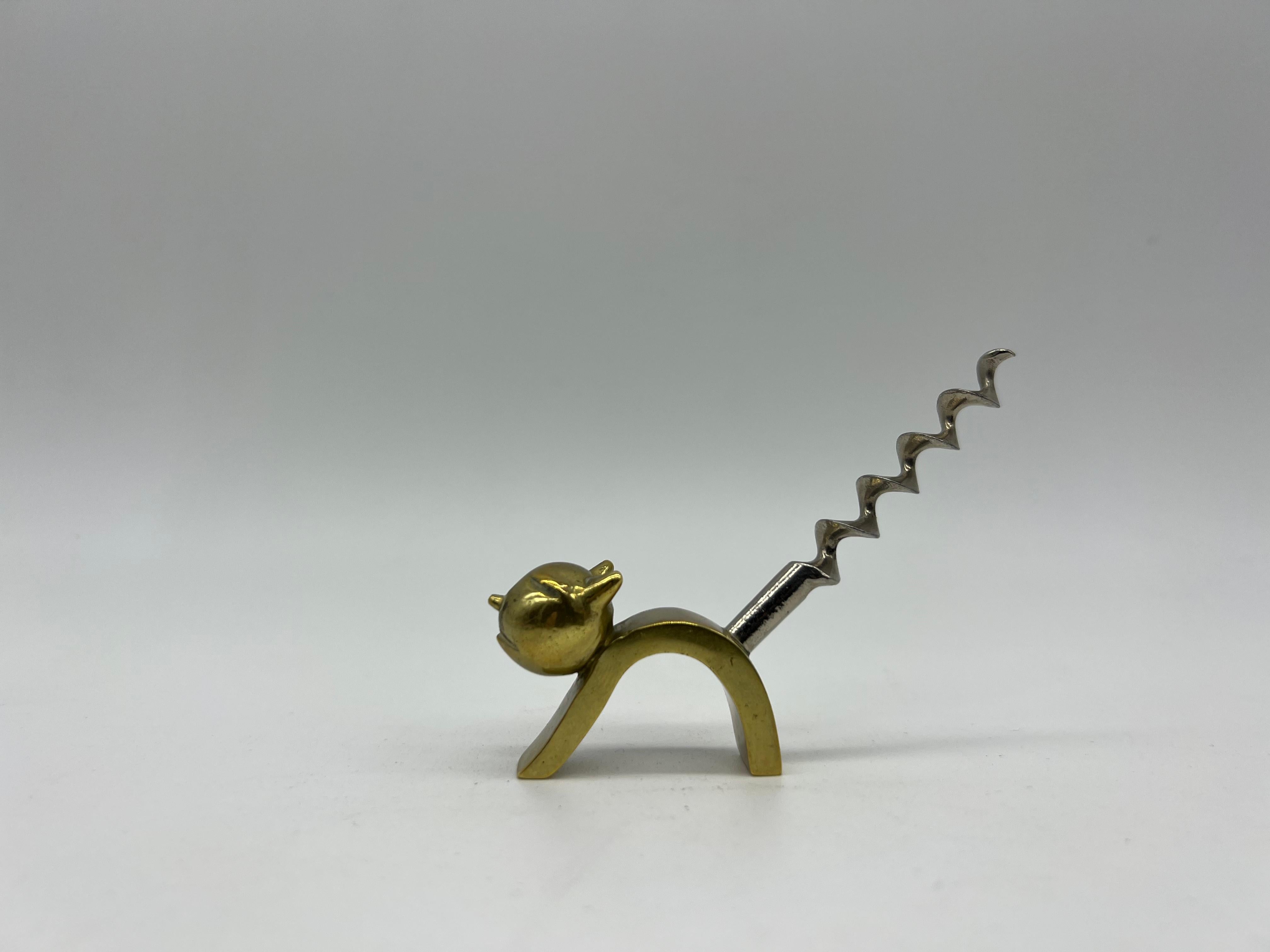 Richard Rohac Viennese Bronze Corkscrew Cat, Mid-20th Century For Sale 4