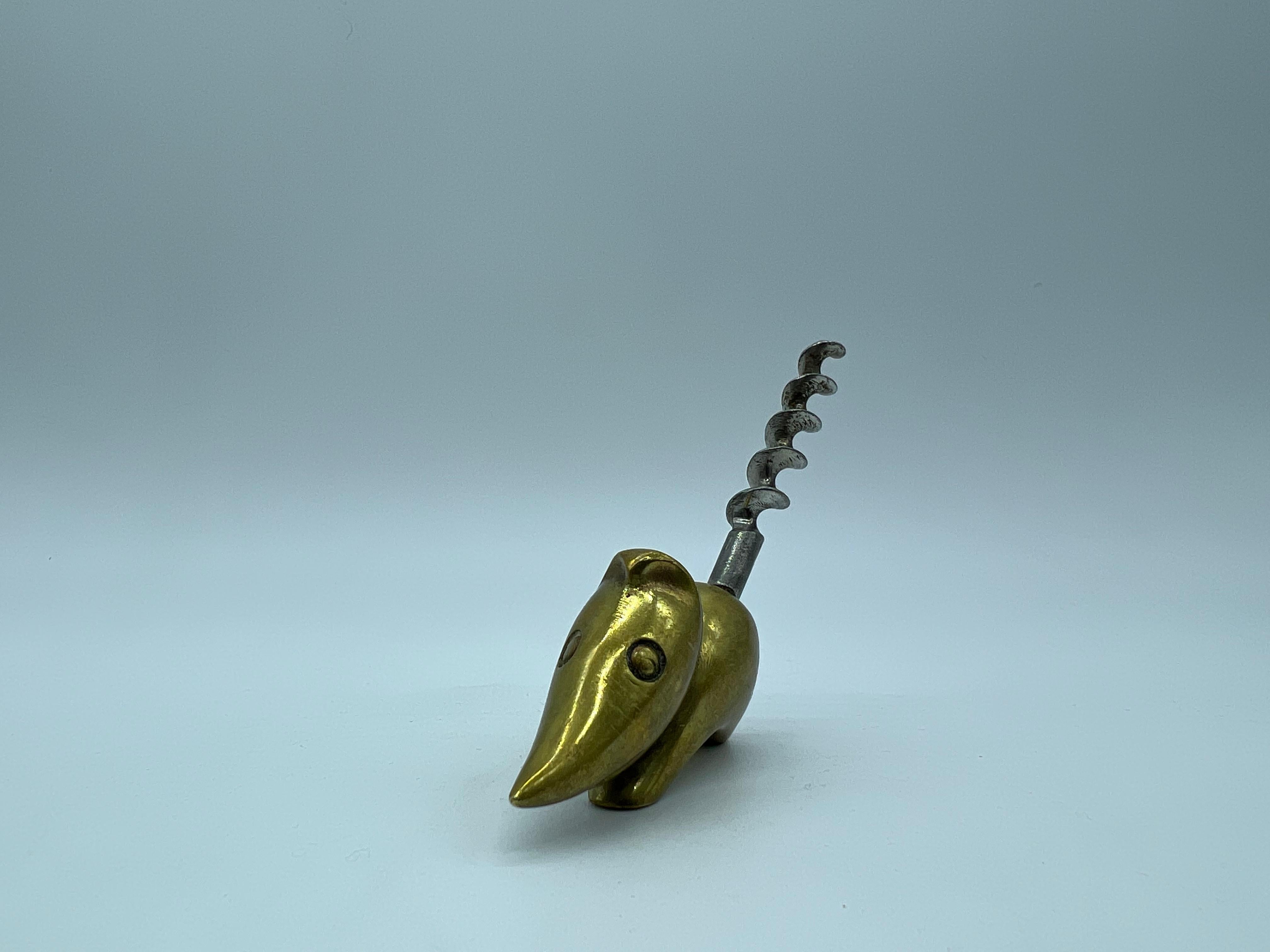 Other Richard Rohac Viennese Bronze Corkscrew Mouse, Mid-20th Century For Sale