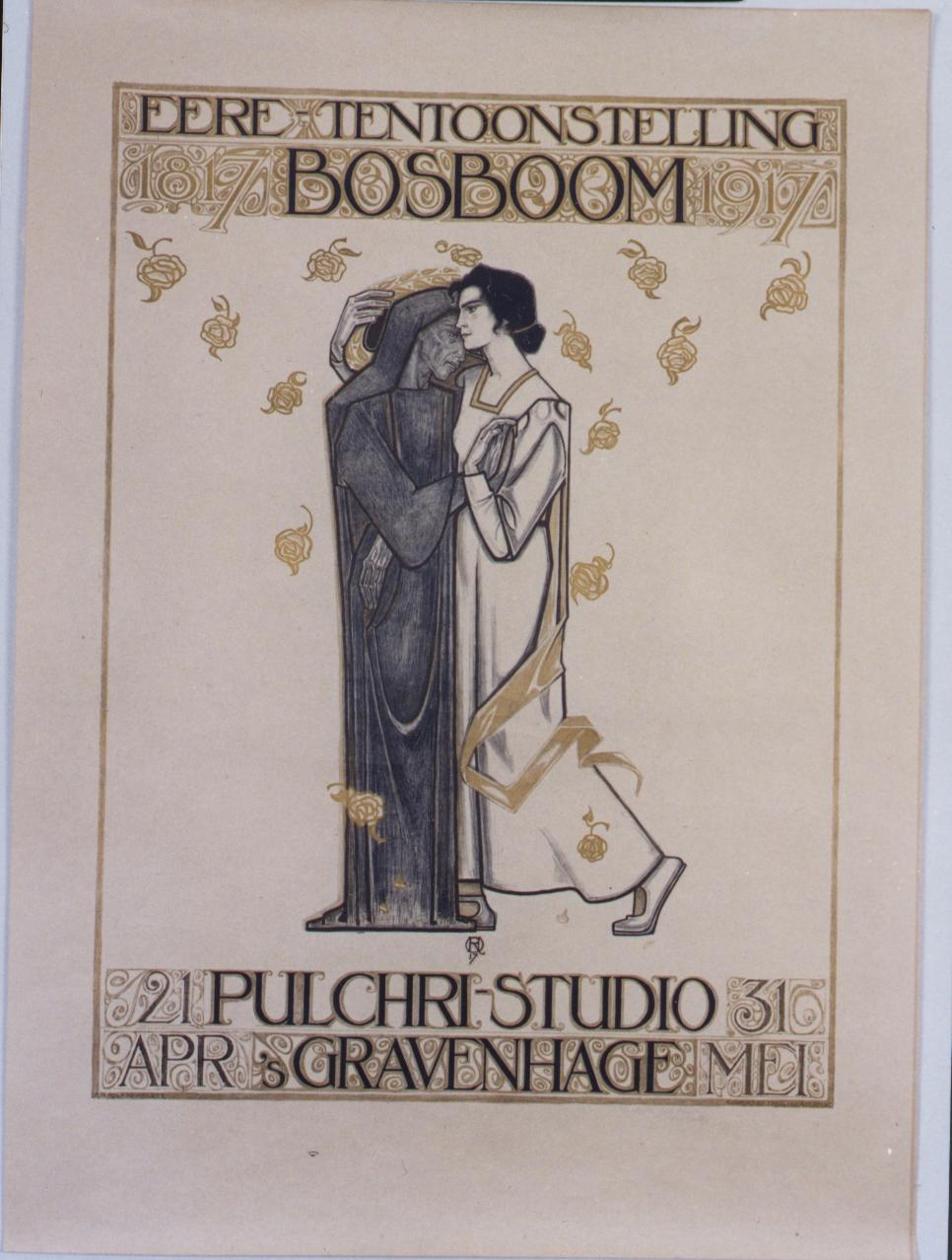 Richard Roland Holst Figurative Print -  BOSBOOM. 1917. 