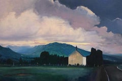 "Landscape Near Glair Loch, Scotland", Landscape Painting, Oil on Canvas