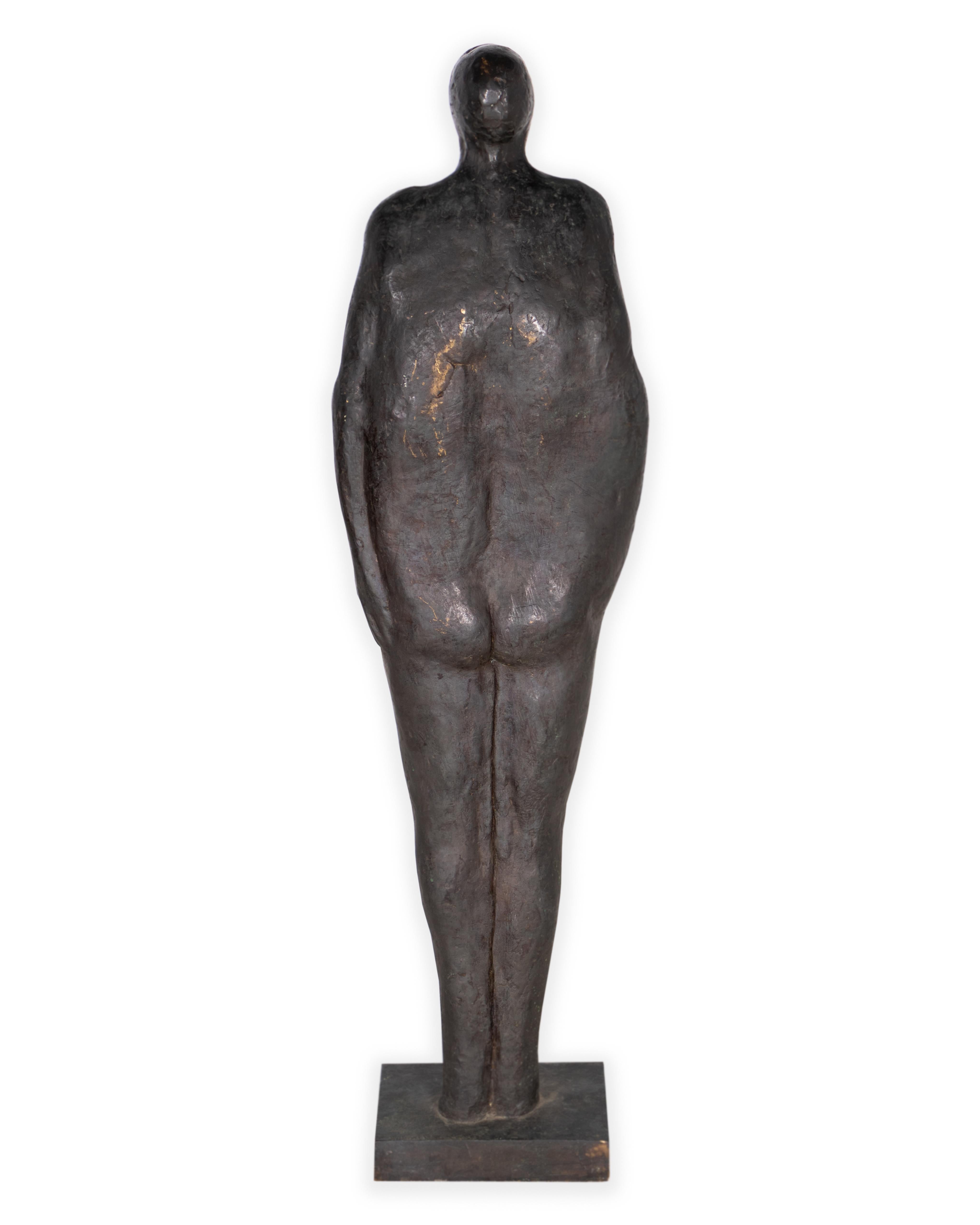 Centraméricain « Figure nue » de Richard Rosenblum en bronze, signée sur socle personnel en vente