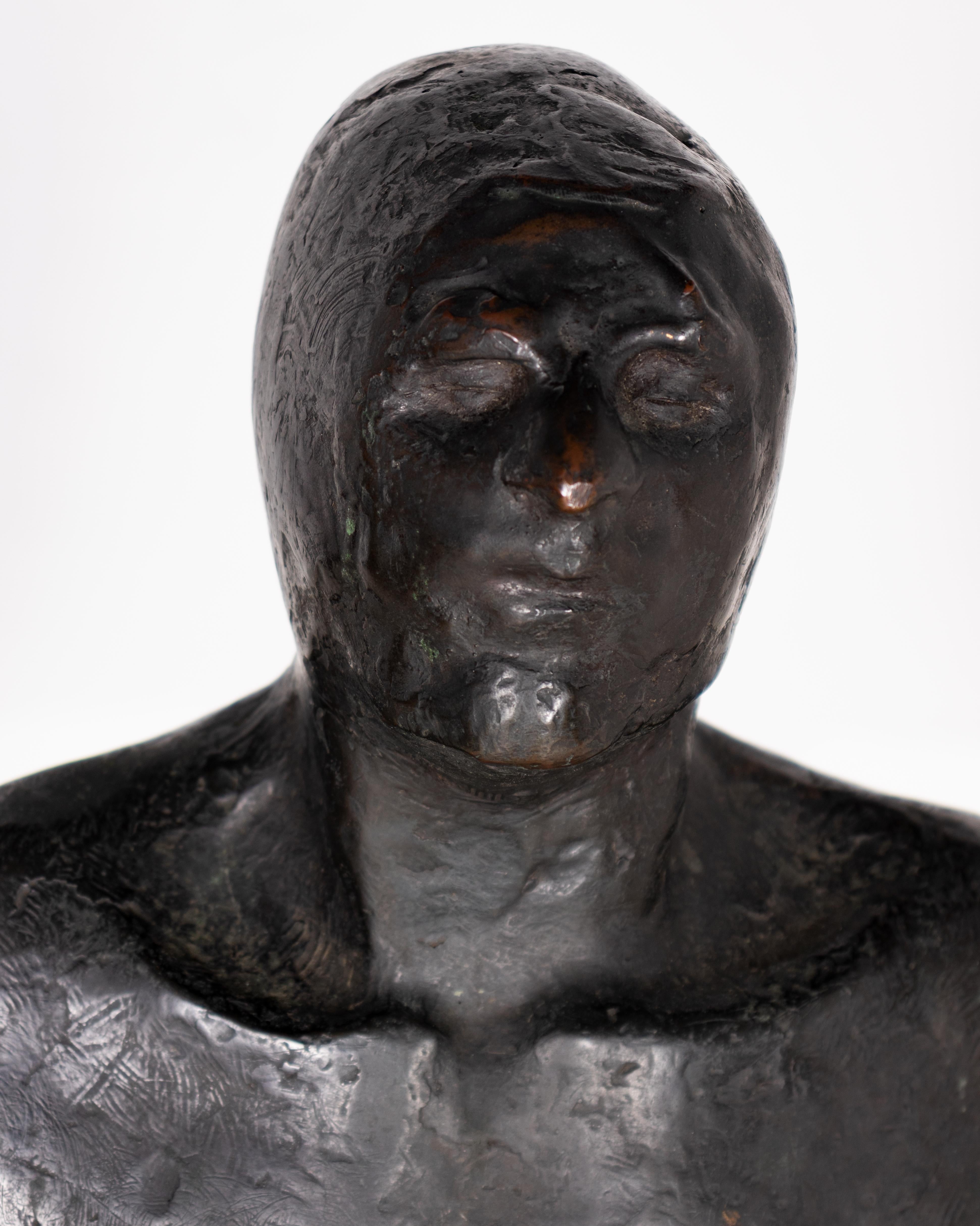 « Figure nue » de Richard Rosenblum en bronze, signée sur socle personnel Bon état - En vente à Dallas, TX