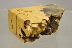 Richard Rothbard Mid Century Modern Burl Wood Live Edge Puzzle Jewelry Box