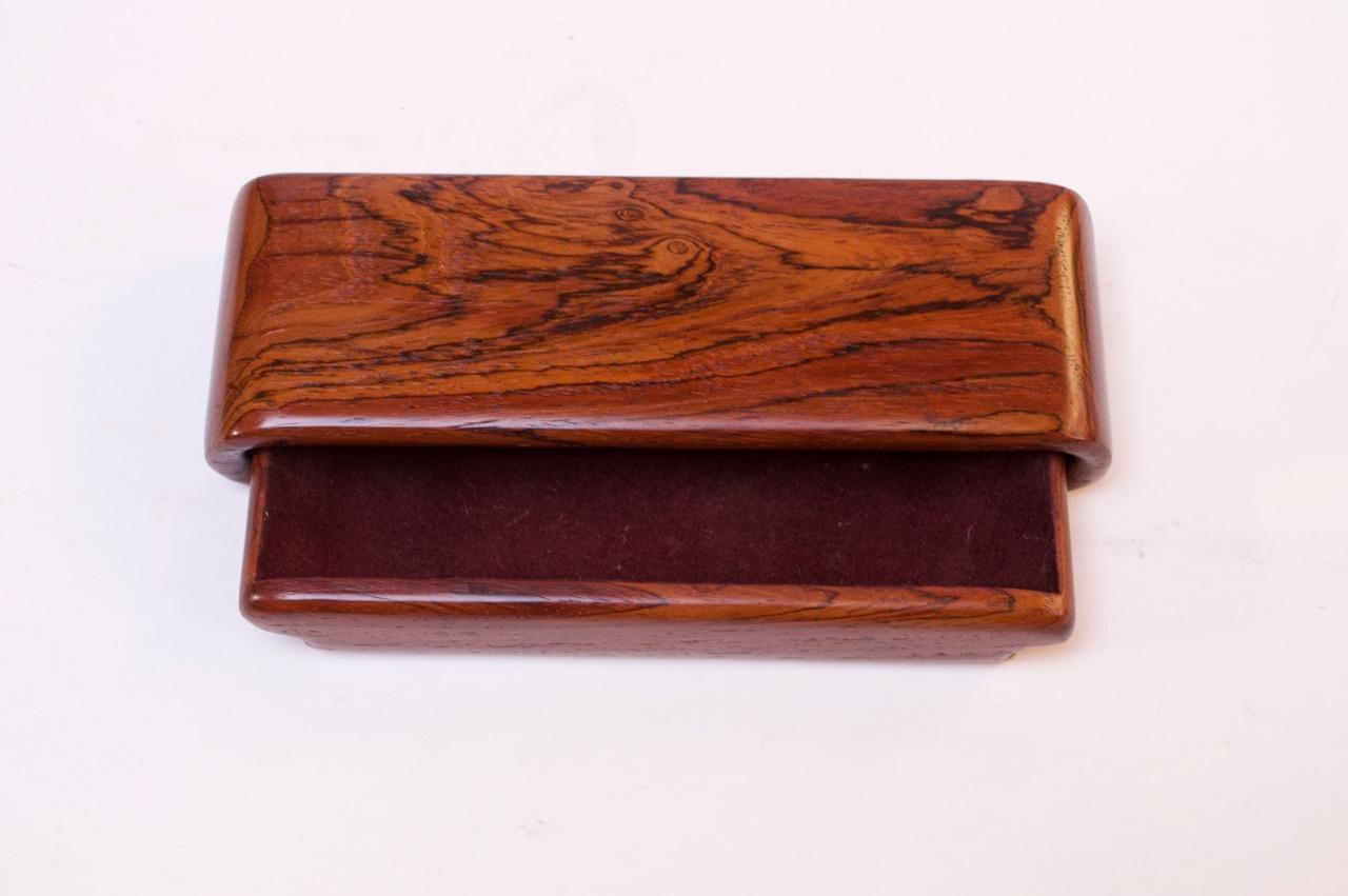 Richard Rothbard Sculptural Cocobolo Jewelry Box In Good Condition In Brooklyn, NY