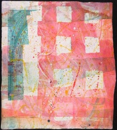 Monoprint Abstract Drawings and Watercolors