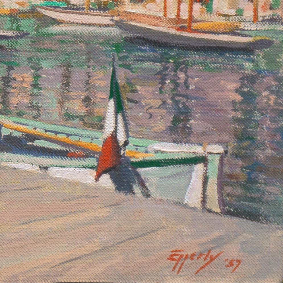 'Sicily', Paris, Art Institute of Chicago, Smithsonian Institute, Sunny Italy - Painting by Richard Ruh Epperly