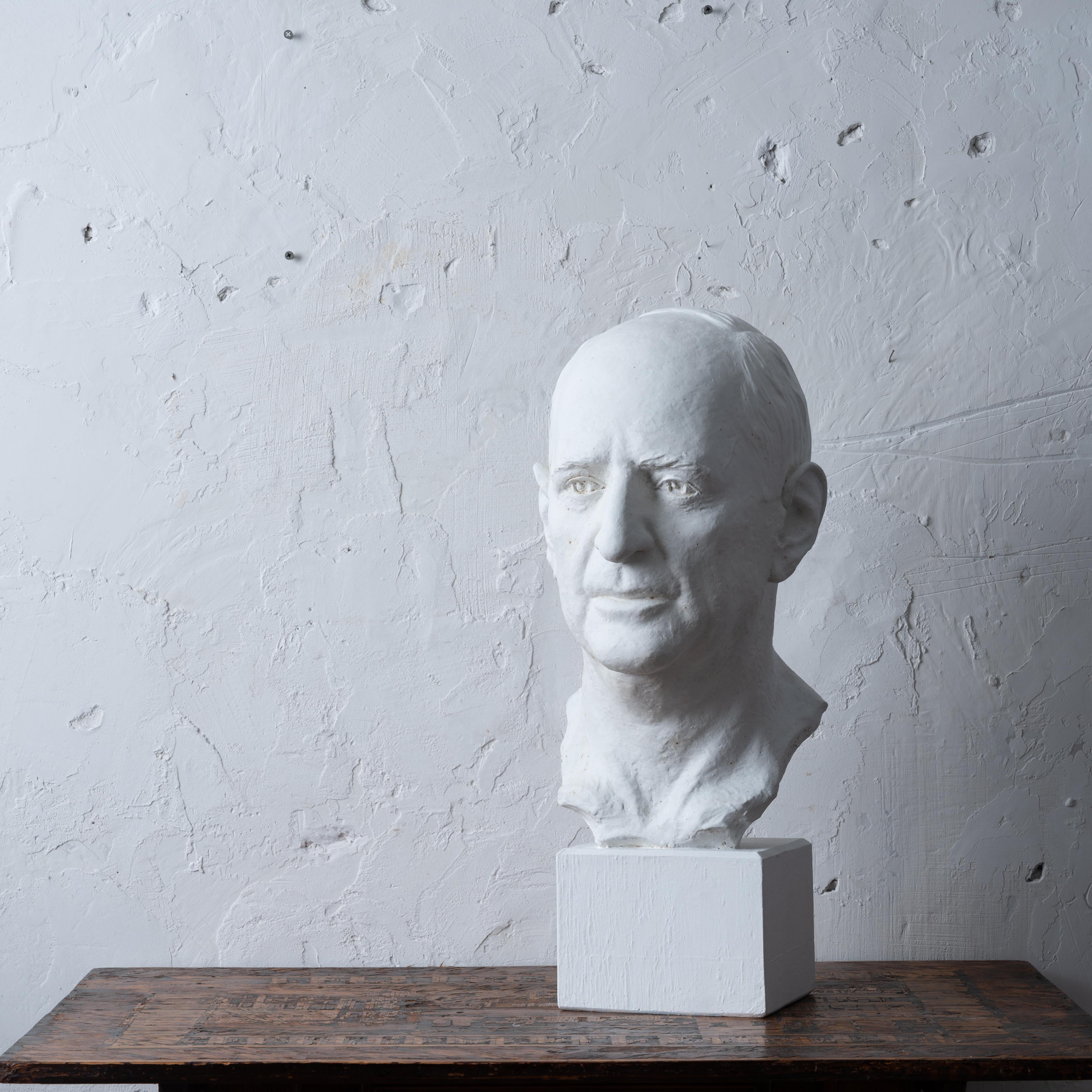 Richard Russell Jr. Bust by Rosario Russell Fiore, 1975 For Sale 1