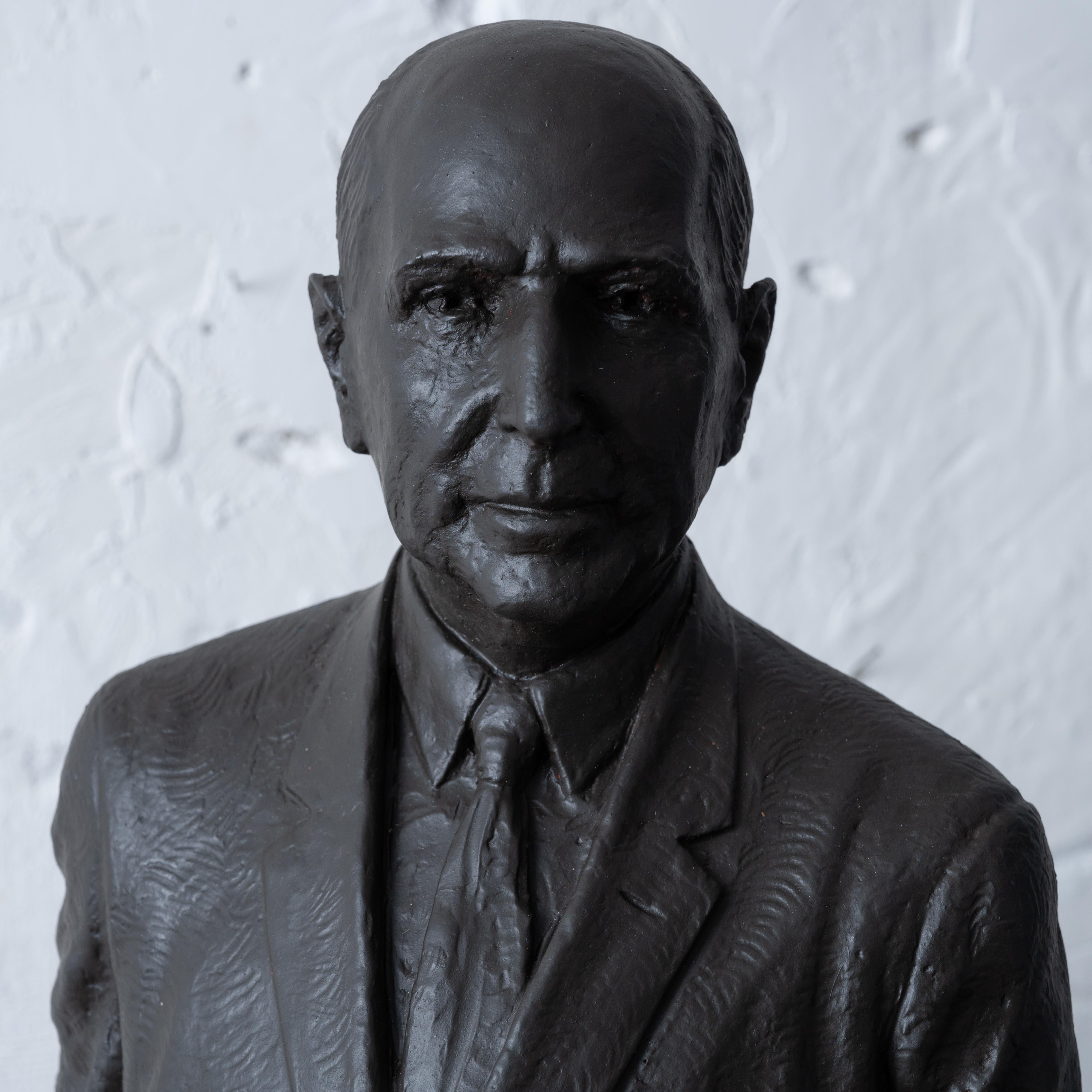 Richard Russell Jr. Plaster Maquette by Rosario R. Fiore For Sale 1