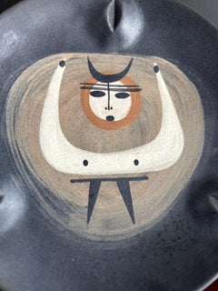Richard Saar 1950's Keramik Charger Skulptur