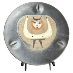 Richard Saar 1950's Keramik Charger Skulptur