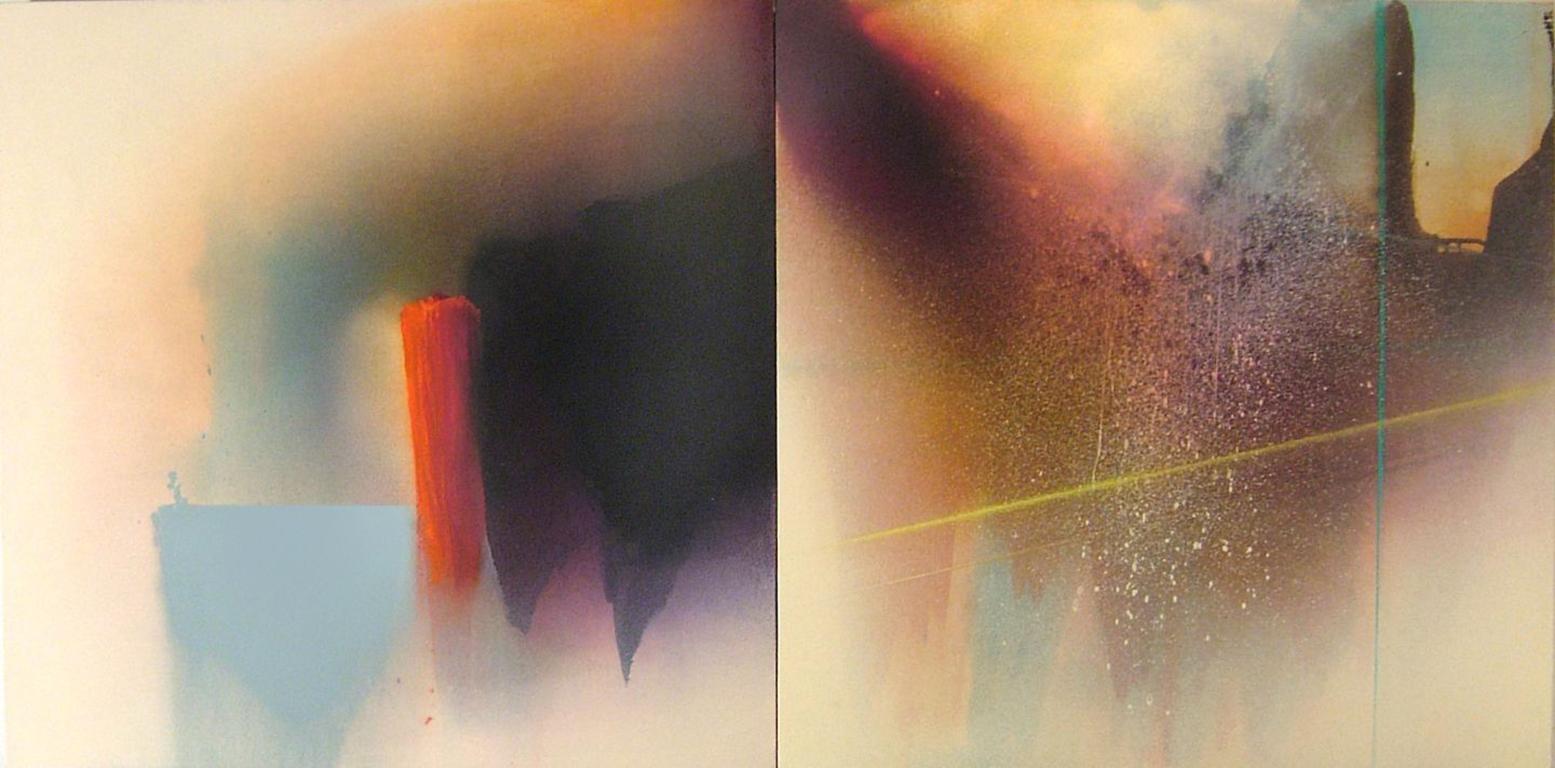 Richard Saba Abstract Painting – Erhöhter Grund