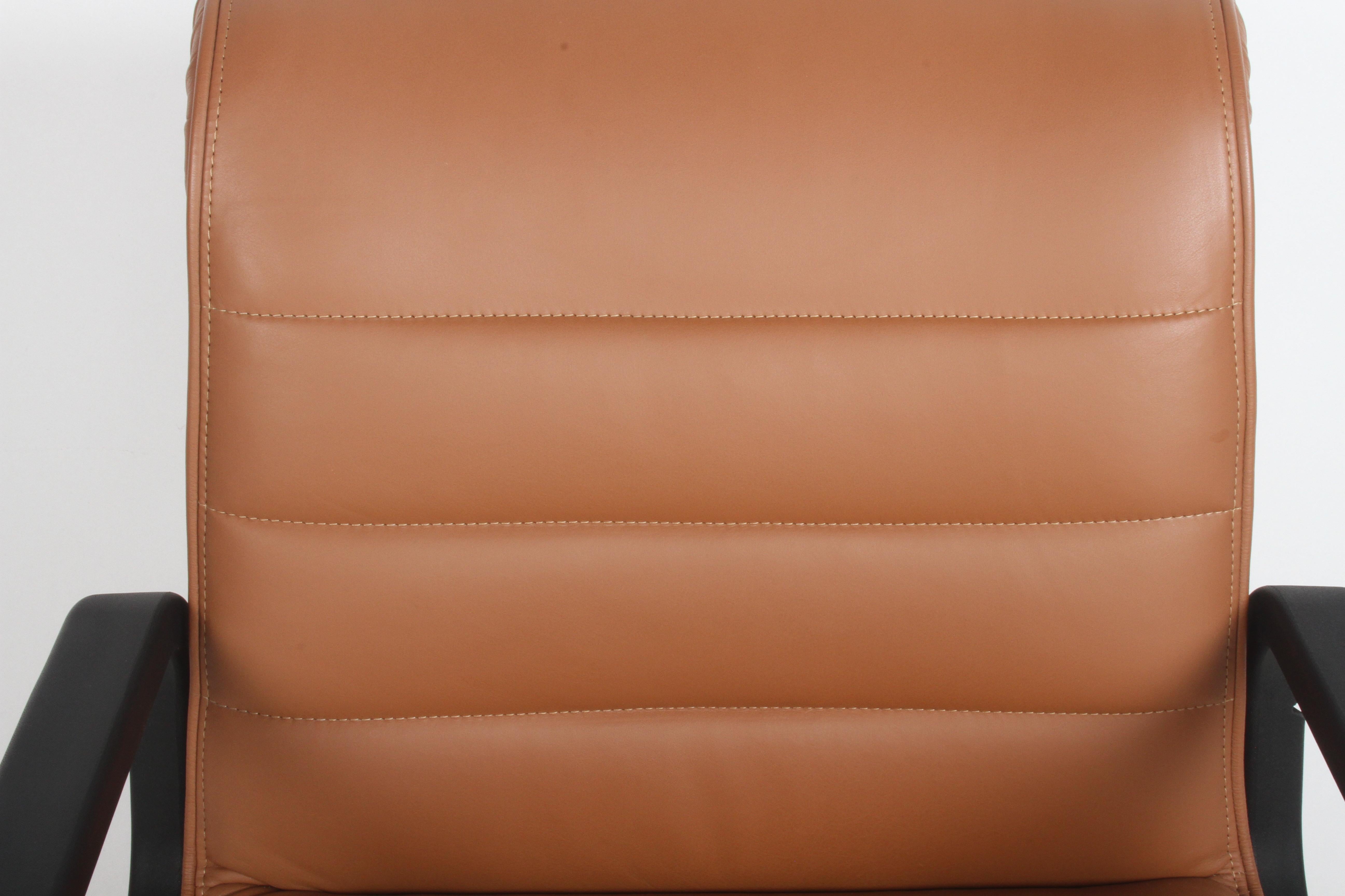 Richard Sapper for Knoll Desk, Task, Executive or Conference Chair -Tan Leather 1