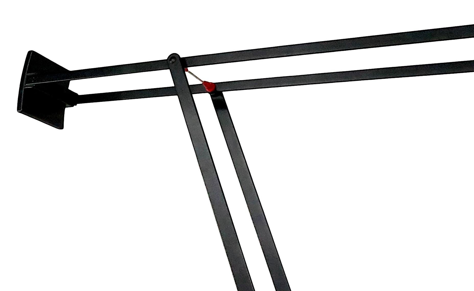 Richard Sapper Flex Arm Counterweigh Angle Poise Desk Lamp by Artimide c. 1970's For Sale 7