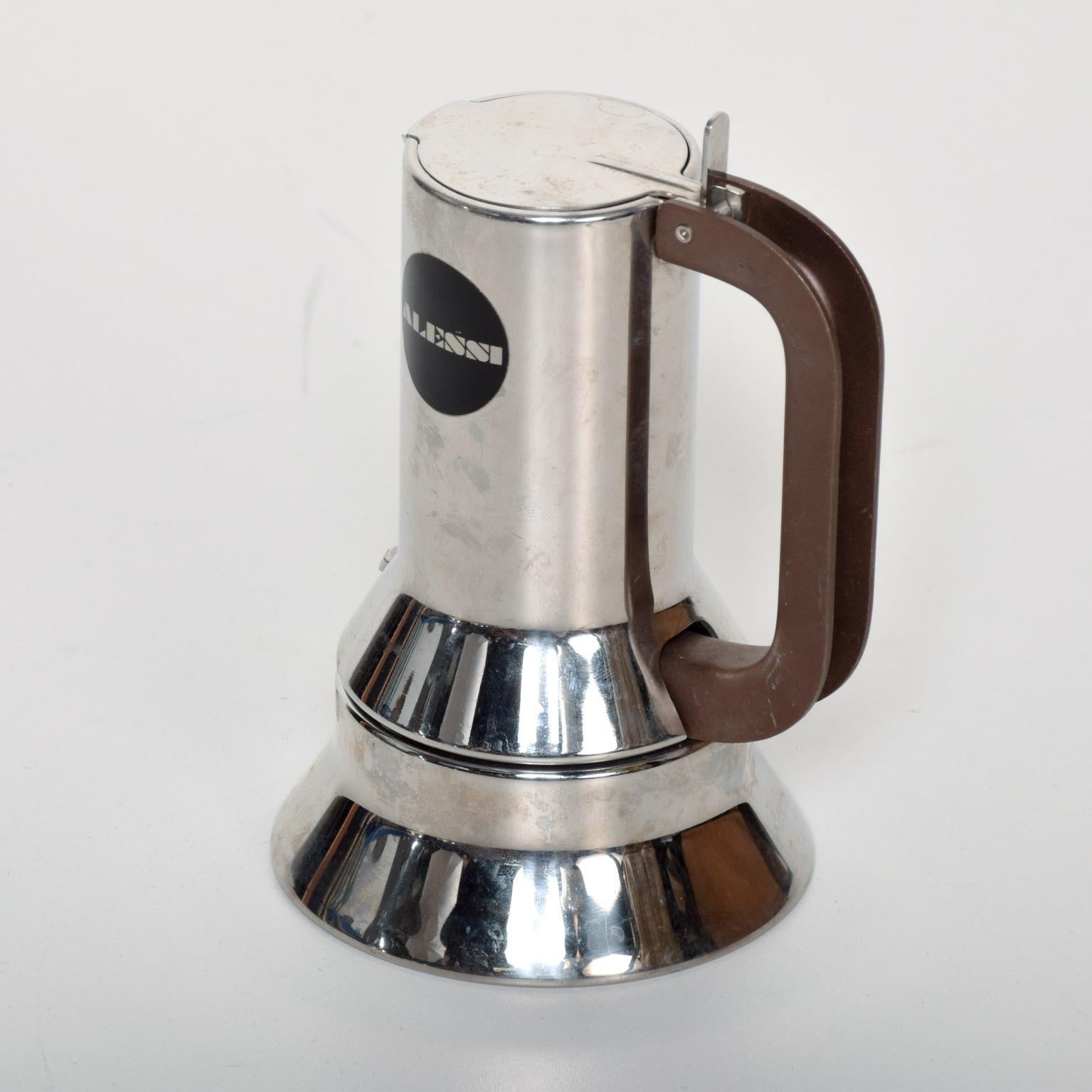 Richard Sapper for Alessi, Coffee Expresso Maker, Midcentury Italian Modern In Good Condition In Chula Vista, CA