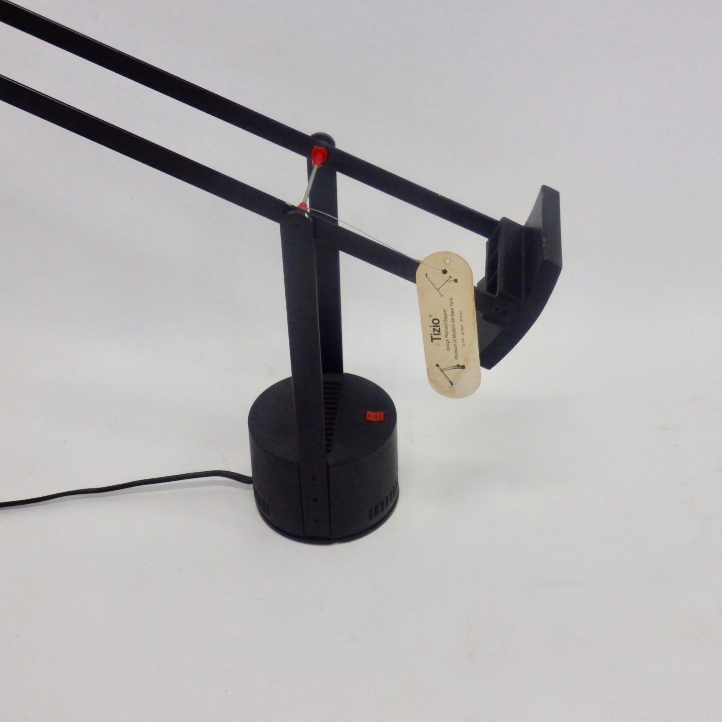 Richard Sapper for Artemide Tizio Multi Adjustable Desk or Task Lamp In Good Condition In Ferndale, MI