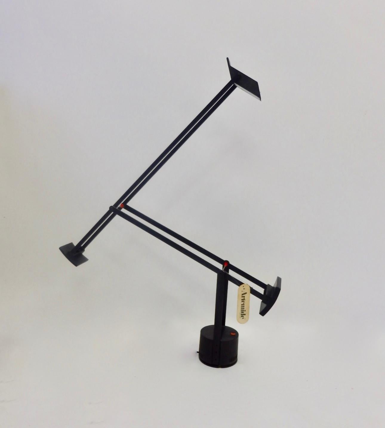 Mehr verstellbare Schreibtisch- oder Quastenlampe, Richard Sapper für Artemide Tizio 1