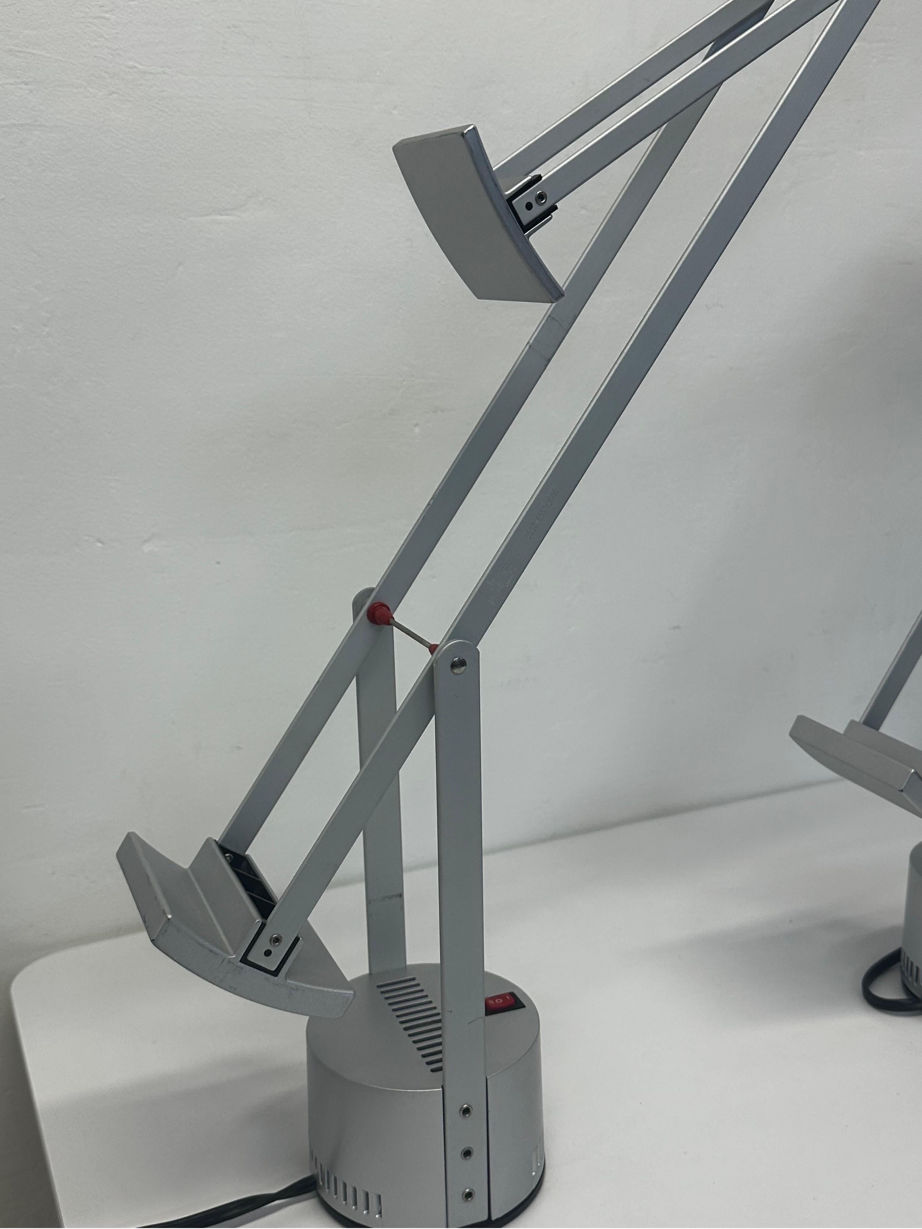 Richard Sapper Tizio Desk or Table Lamps for Atemide, 1980s - a Pair In Good Condition In Miami, FL