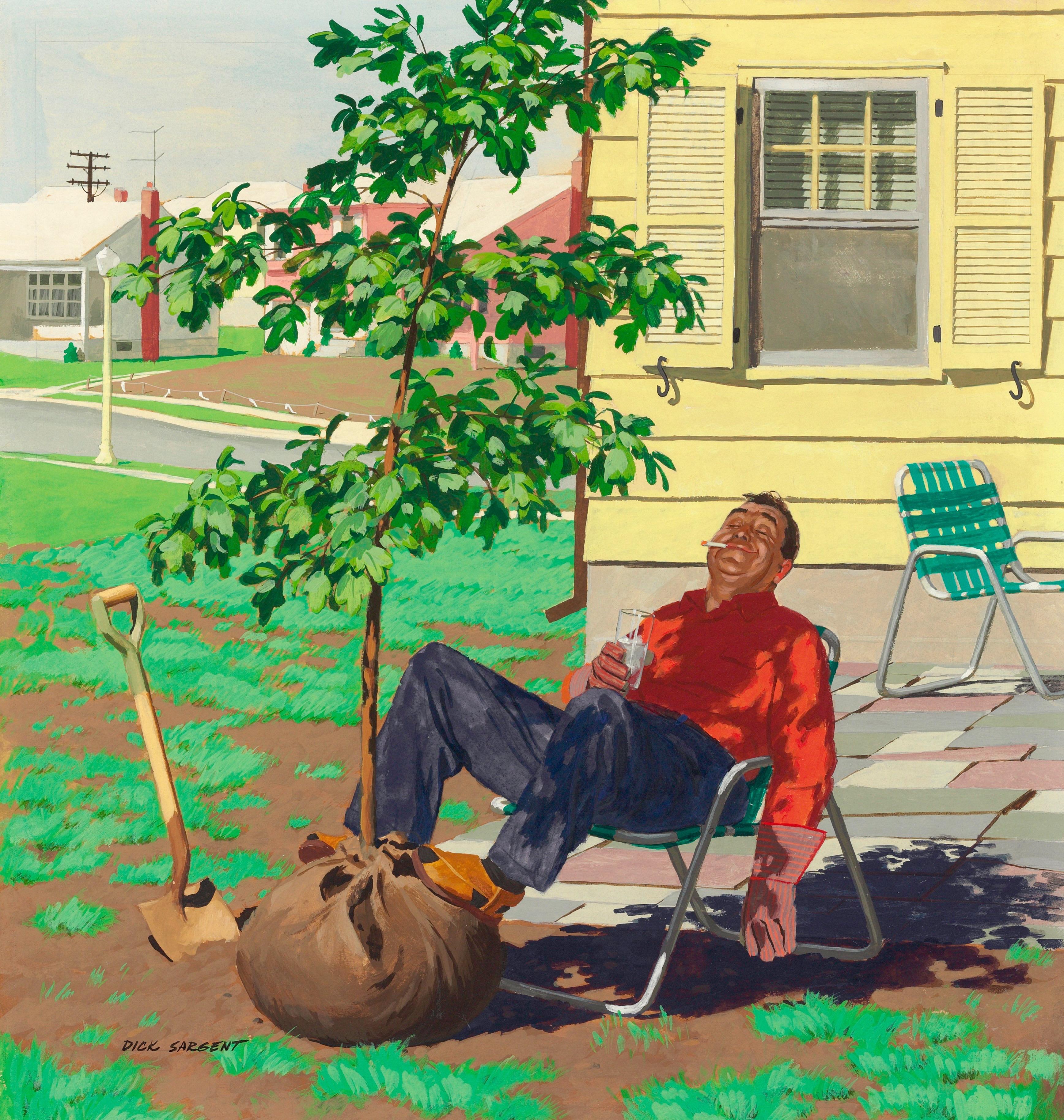 Shade Tree - Painting by Richard Sargent