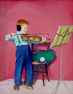 Violin Practice, Saturday Evening Post Cover