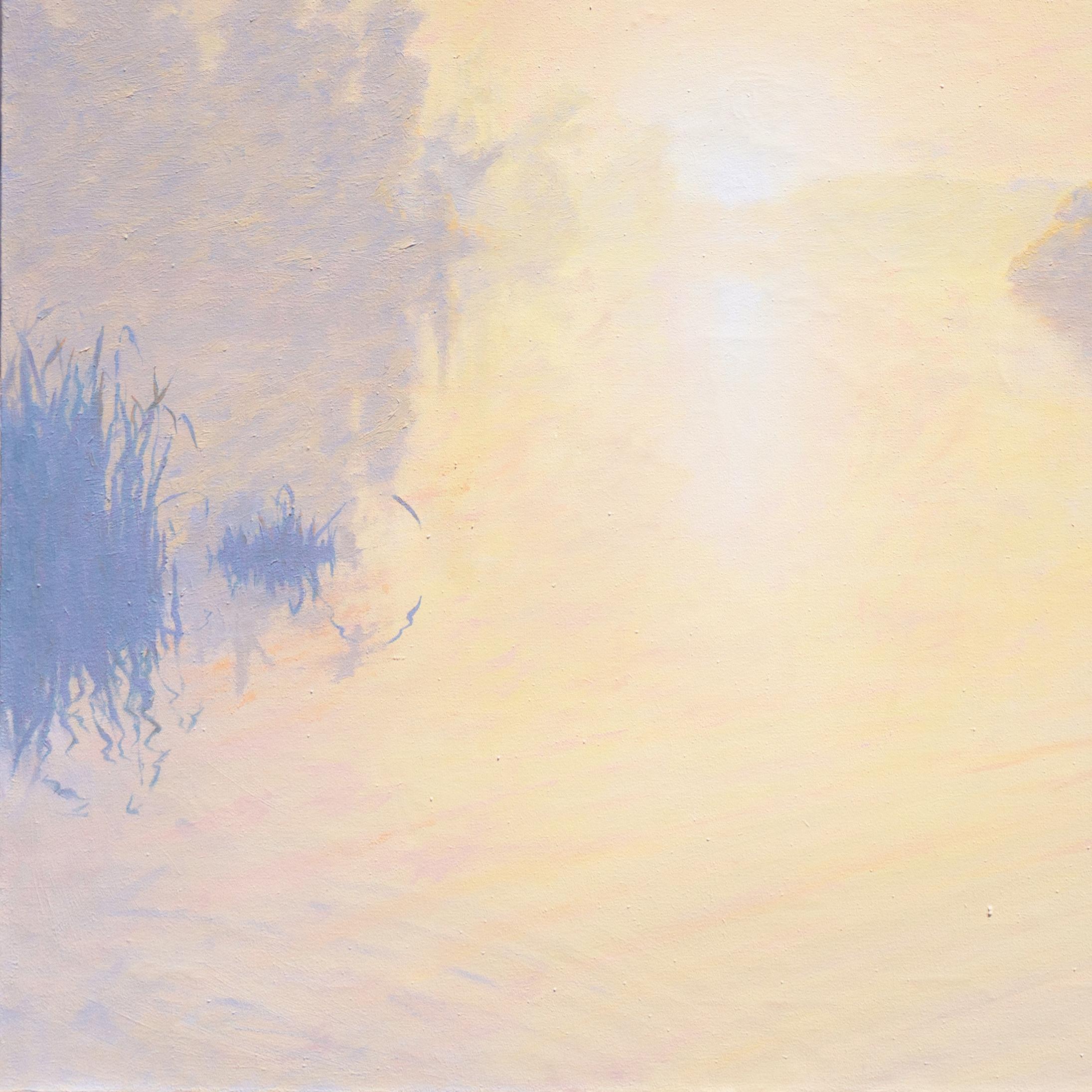'Santa Barbara Bird Sanctuary', Ventura Art Museum, Large Oil, UCSB, MFA, PAMF - Beige Landscape Painting by Richard Schloss