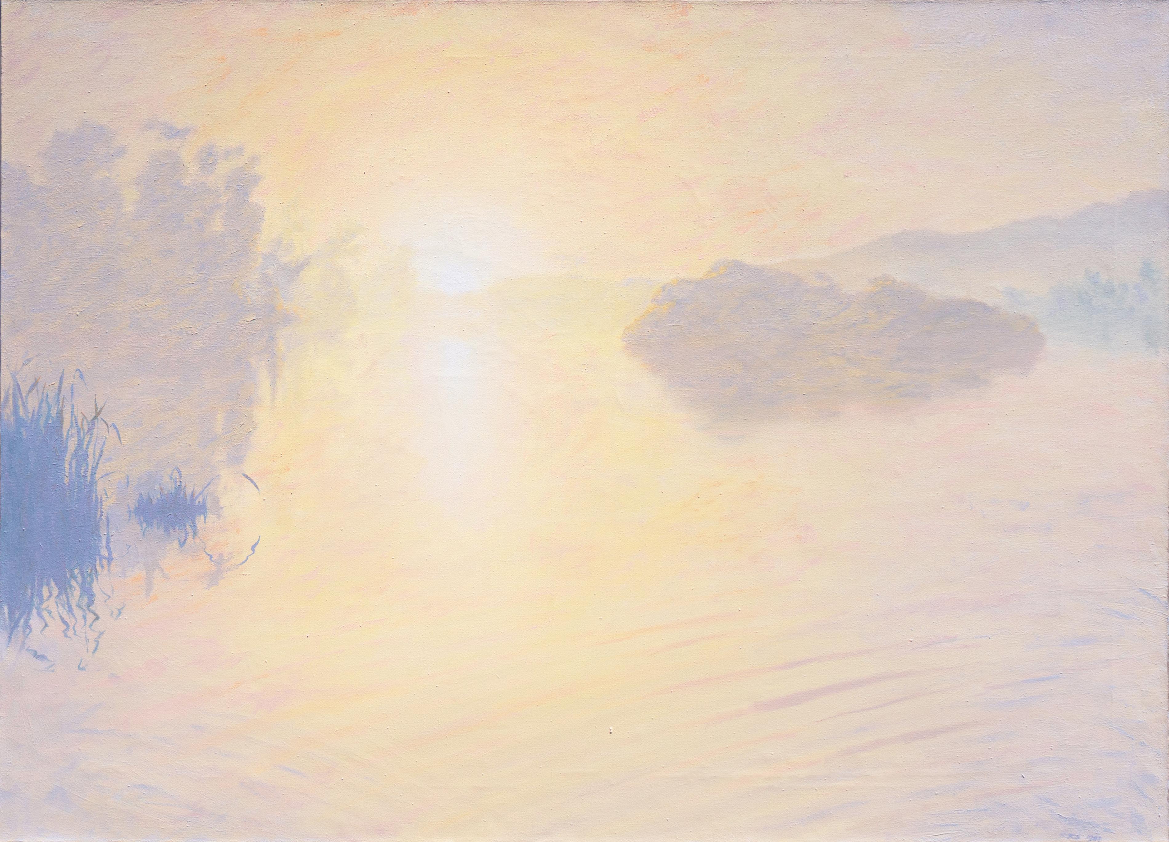 Richard Schloss Landscape Painting - 'Santa Barbara Bird Sanctuary', Ventura Art Museum, Large Oil, UCSB, MFA, PAMF