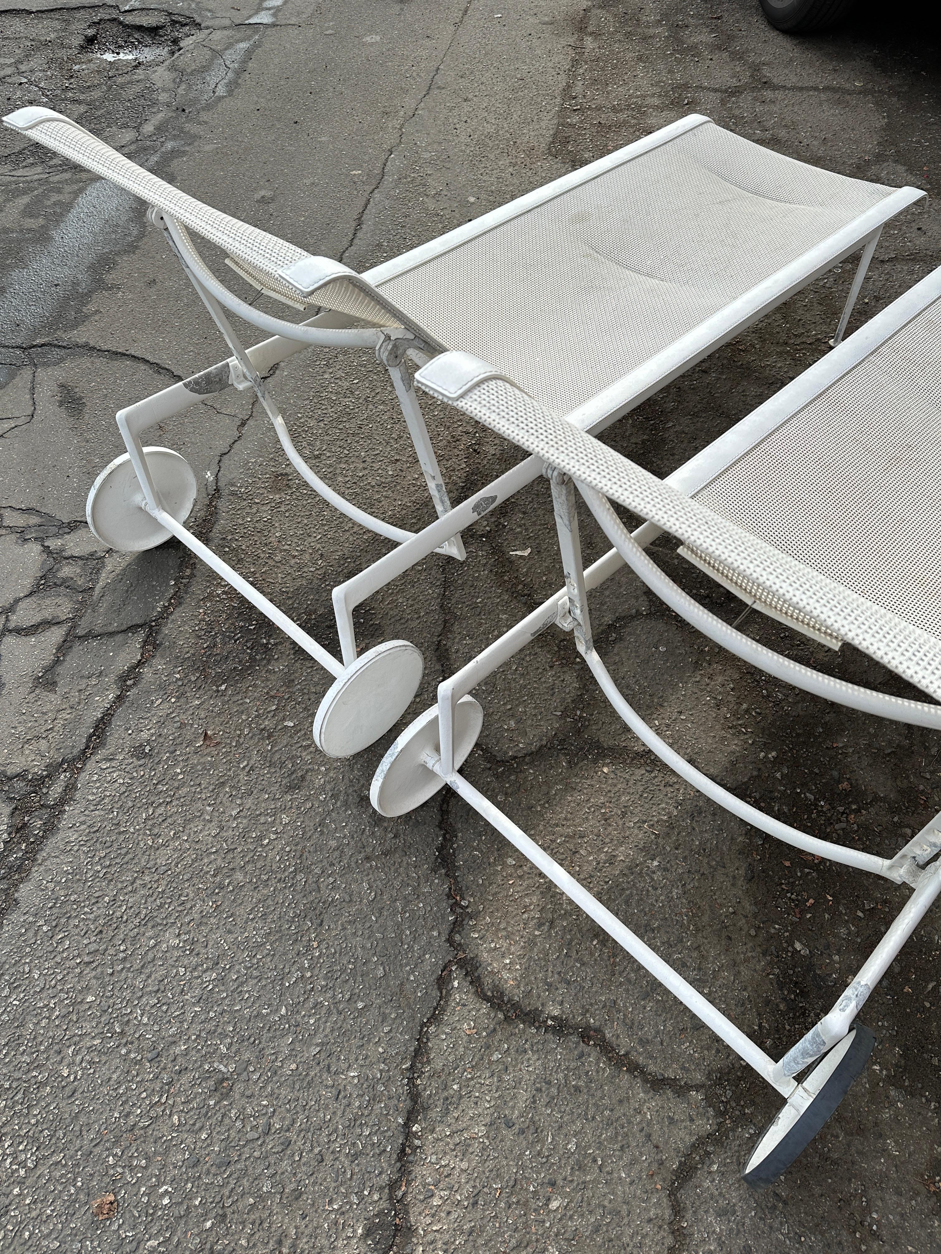 Richard Schultz 1966 Collection Adjustable Chaise In Good Condition For Sale In Los Angeles, CA